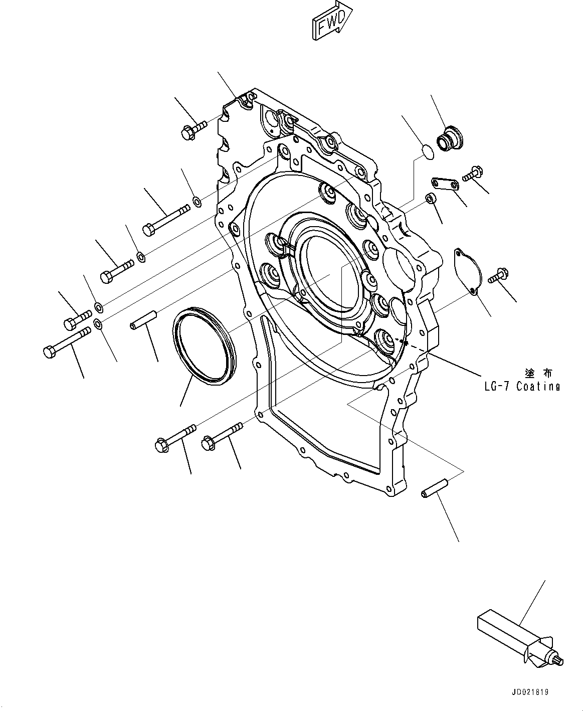 Фланец 7875-12-1312 KOMATSU