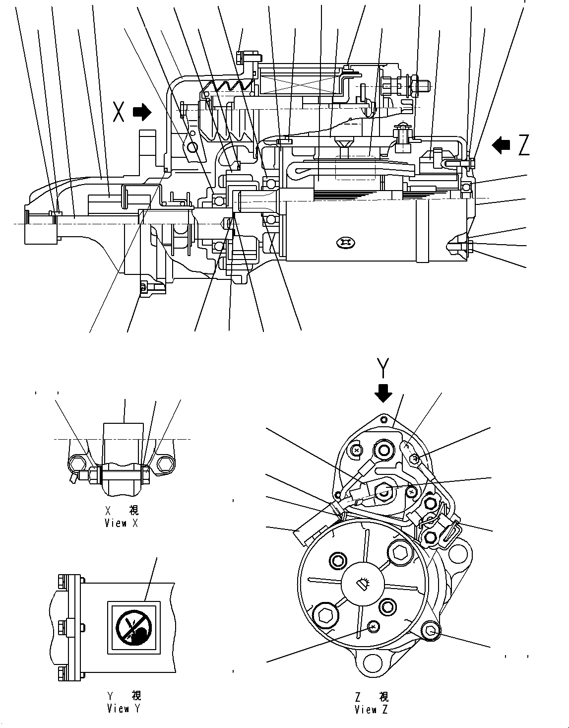 Starting Motor 600-813-7543 KOMATSU