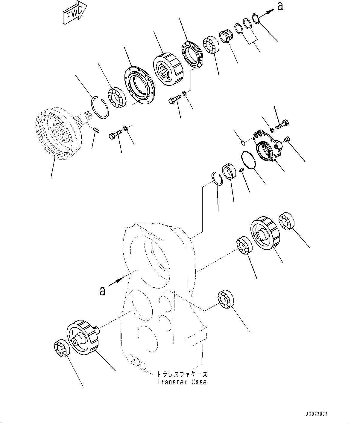 Shaft(Torque Converter and Transmission,Shaft, Gear and Carrier) (427-15-12134) KOMATSU
