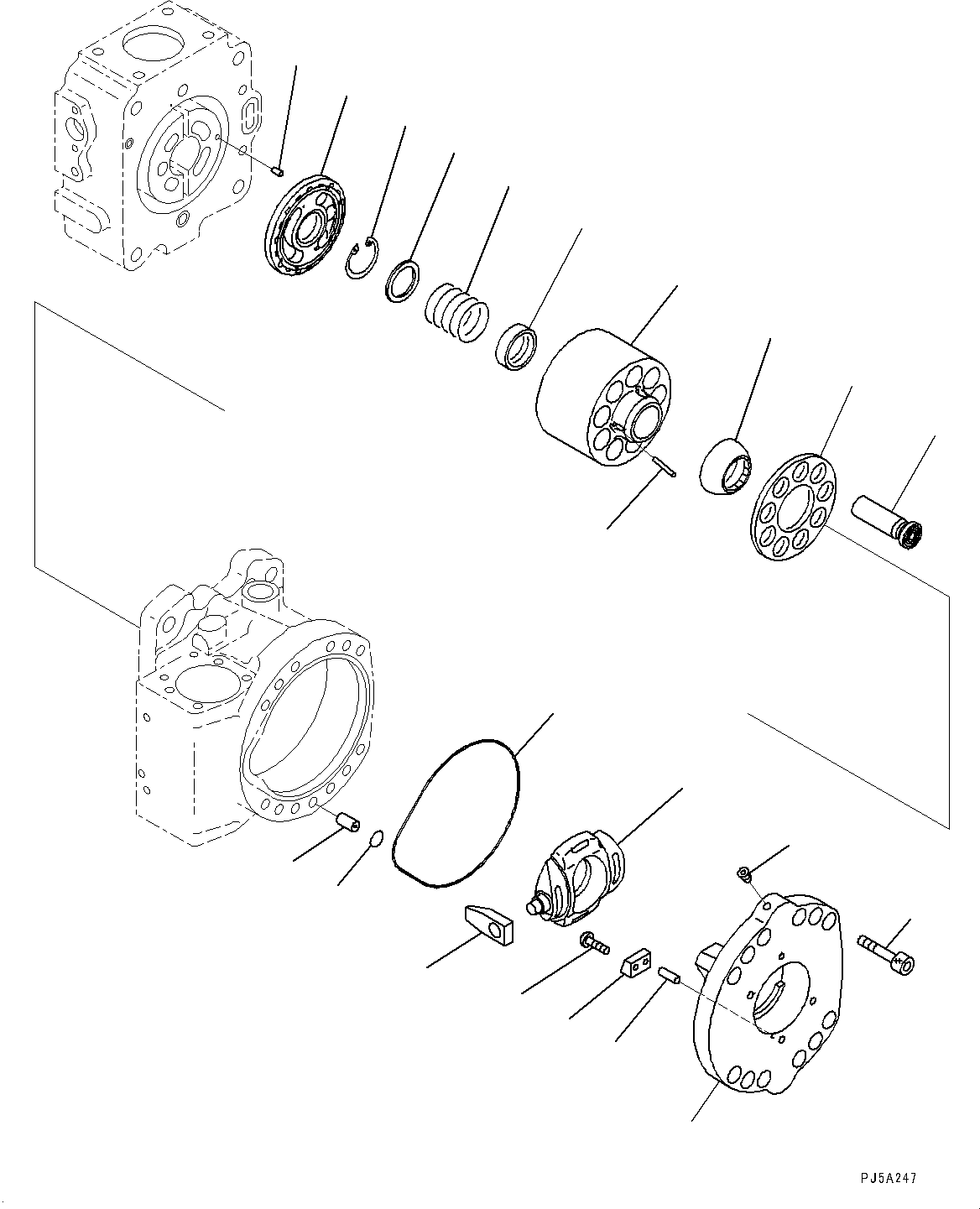 Block Assembly, Rear (708-2L-04151) KOMATSU