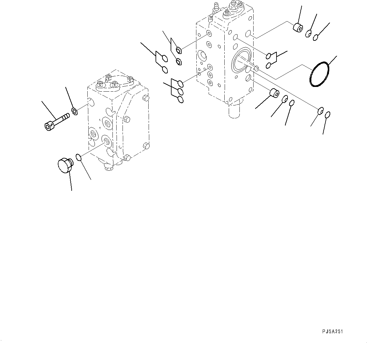 Valve Assembly, Servo, Front 708-25-08220 KOMATSU