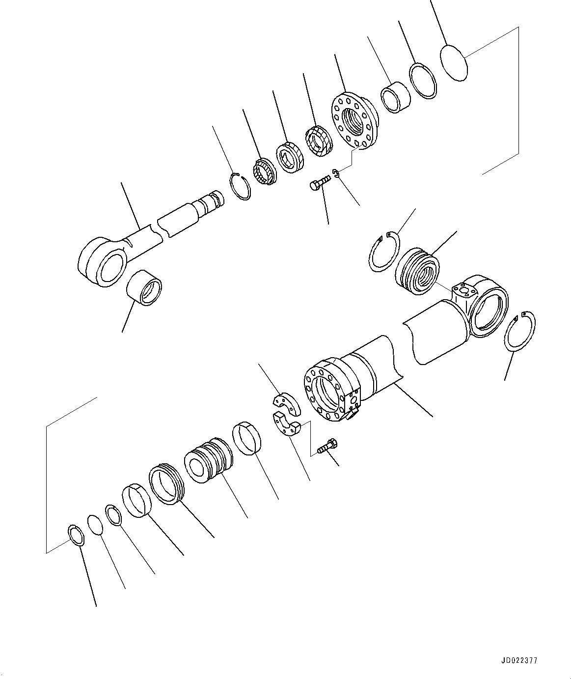 CYLINDER ASS'Y,STEERING, R.H. 707-01-16191 KOMATSU