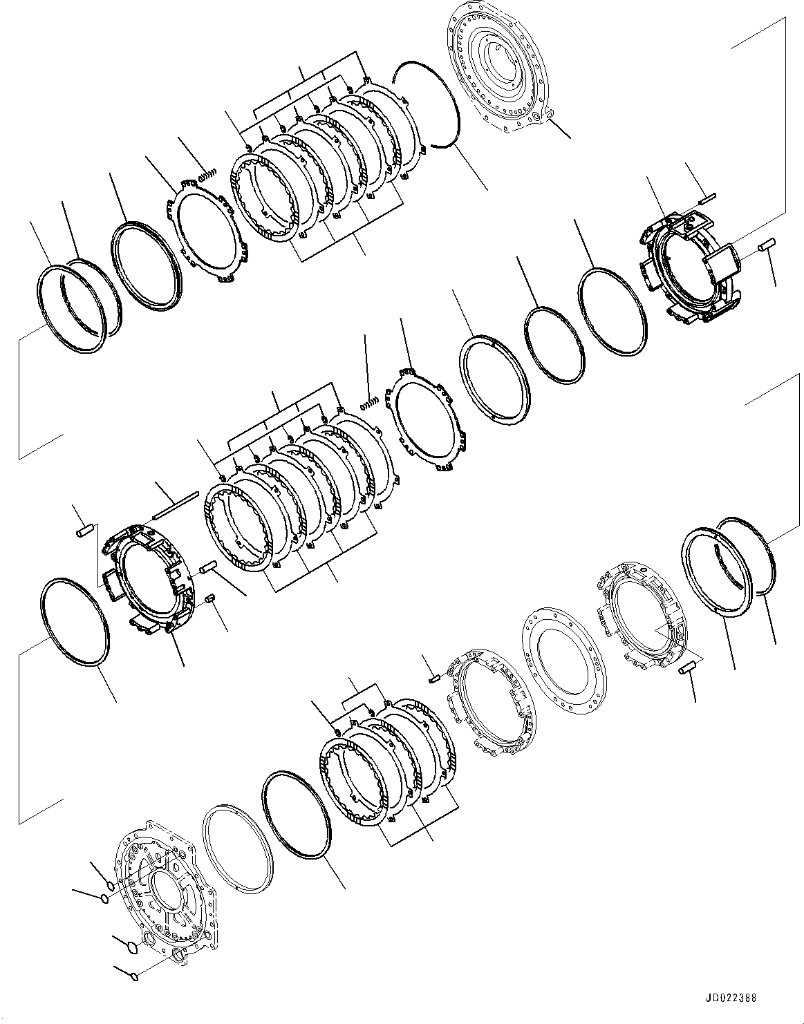 Case Assembly(Torque Converter and Transmission,Input and Output Shaft) (569-15-03120) KOMATSU