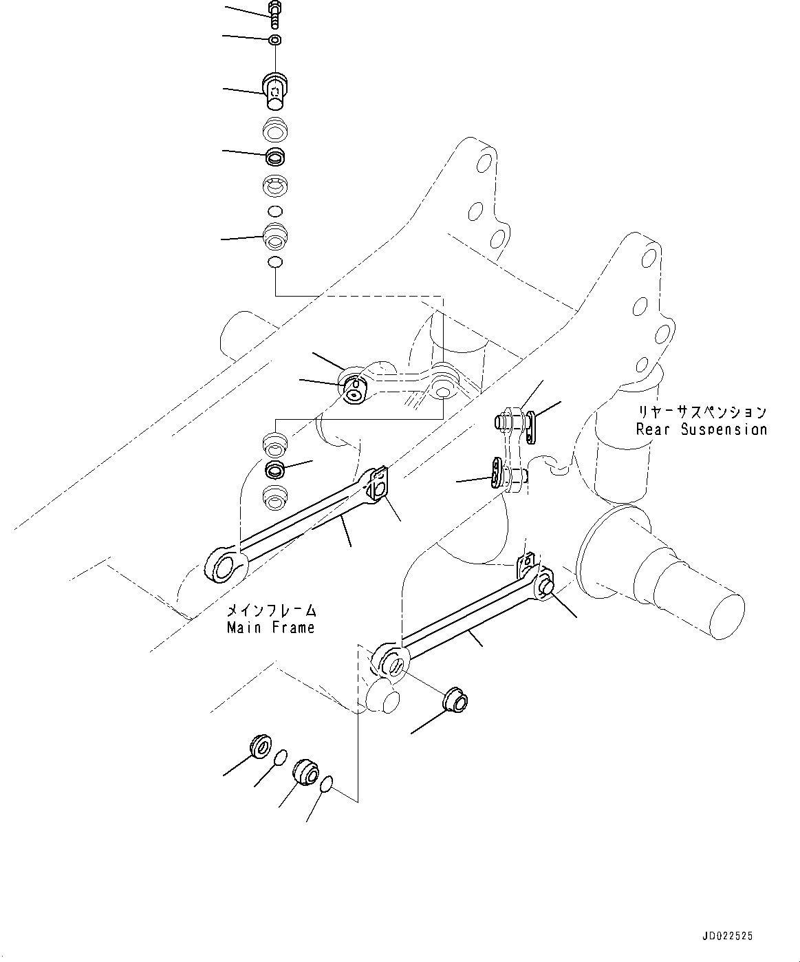 Bushing(Rear Axle Support) (569-52-41920) KOMATSU