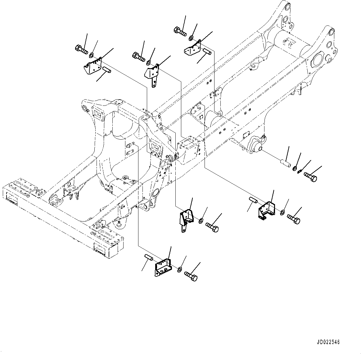 Pin(Main Frame) (569-46-62611) KOMATSU