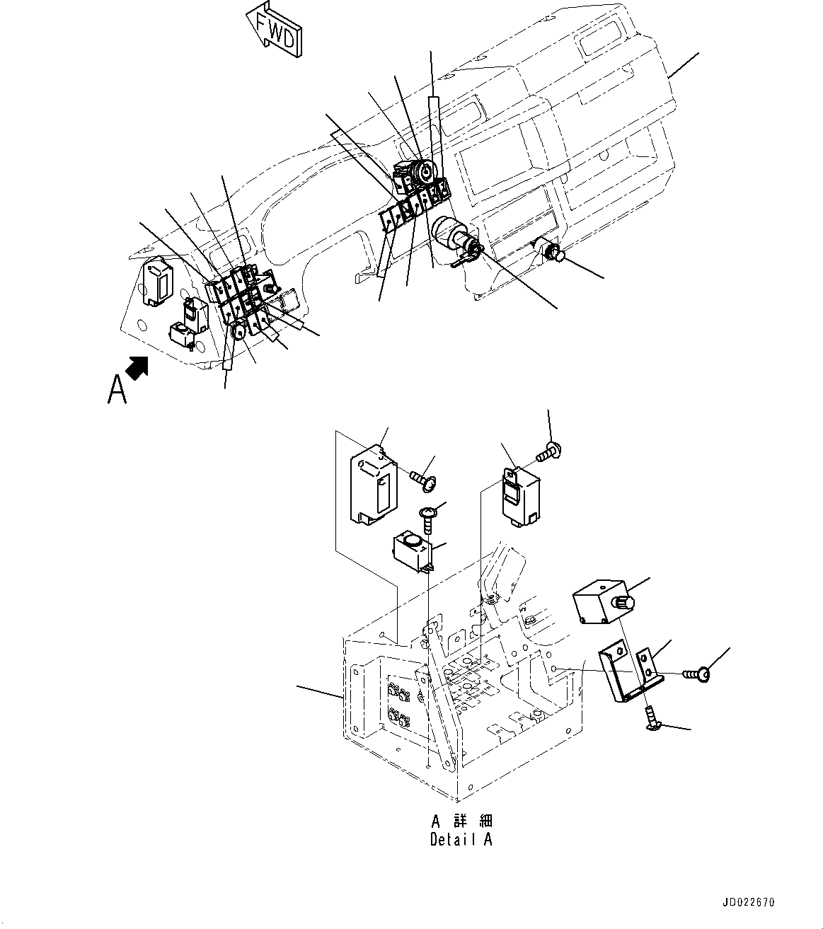 Панель приборов (кабина) (561-54-85413) KOMATSU