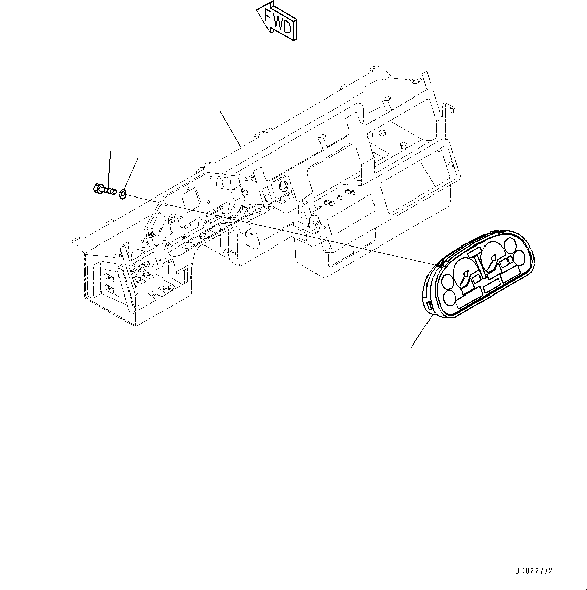 Монитор (мили/ч) 7831-46-8053 KOMATSU