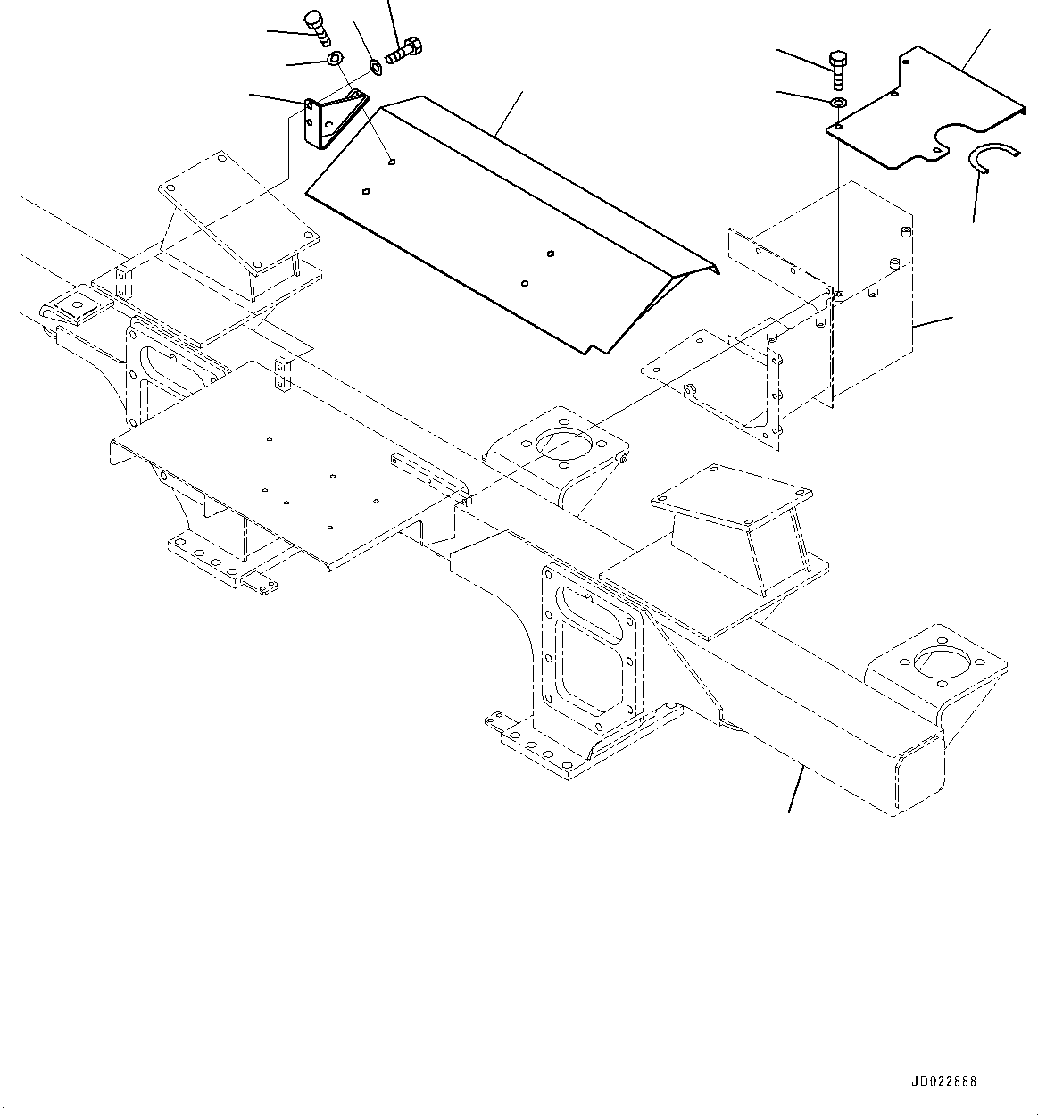 Cover(Fire Protection,Exhaust Cover,For EU New Noise Arrangement 2) (566-89-8F441) KOMATSU