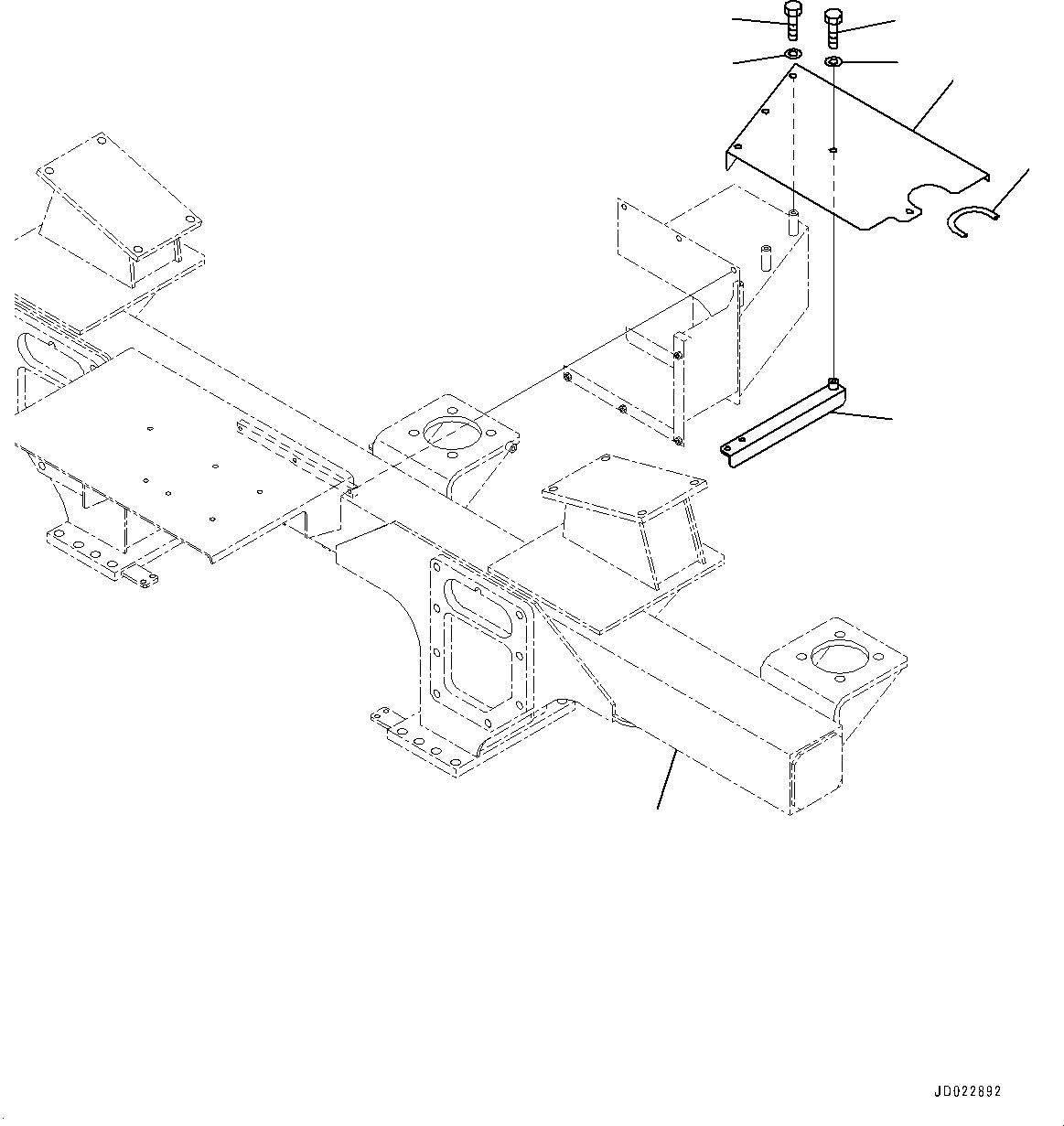 Support(Rear Support,Support,With Body Heating) (566-46-81714) KOMATSU