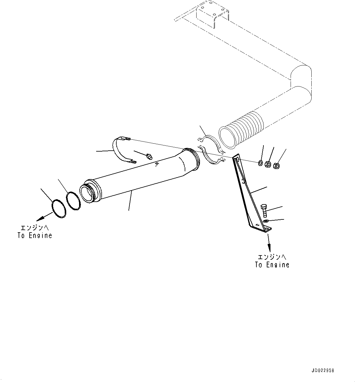 Band(Rear Support,Exhaust Piping,With Body Heating) (6685-11-5591) KOMATSU