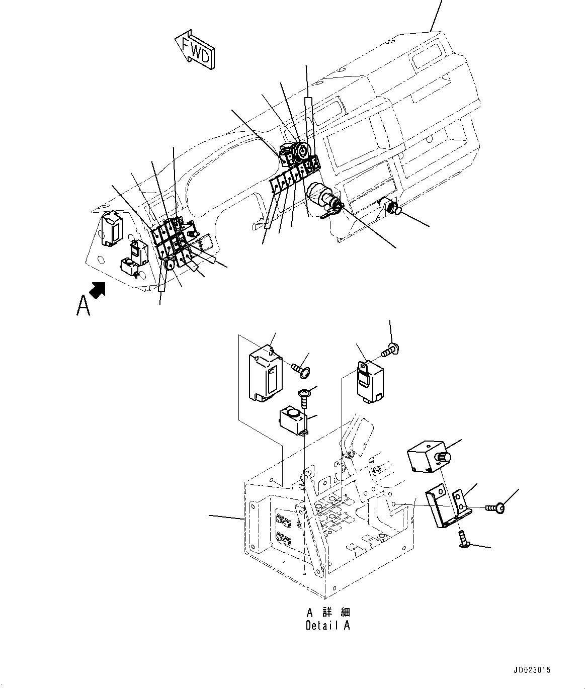 Cover(Cab,Dashboard) (56B-54-15912) KOMATSU