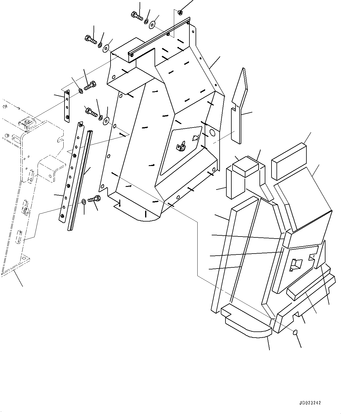 Support,R.H.(Front Support,Support) (566-89-8G971) KOMATSU