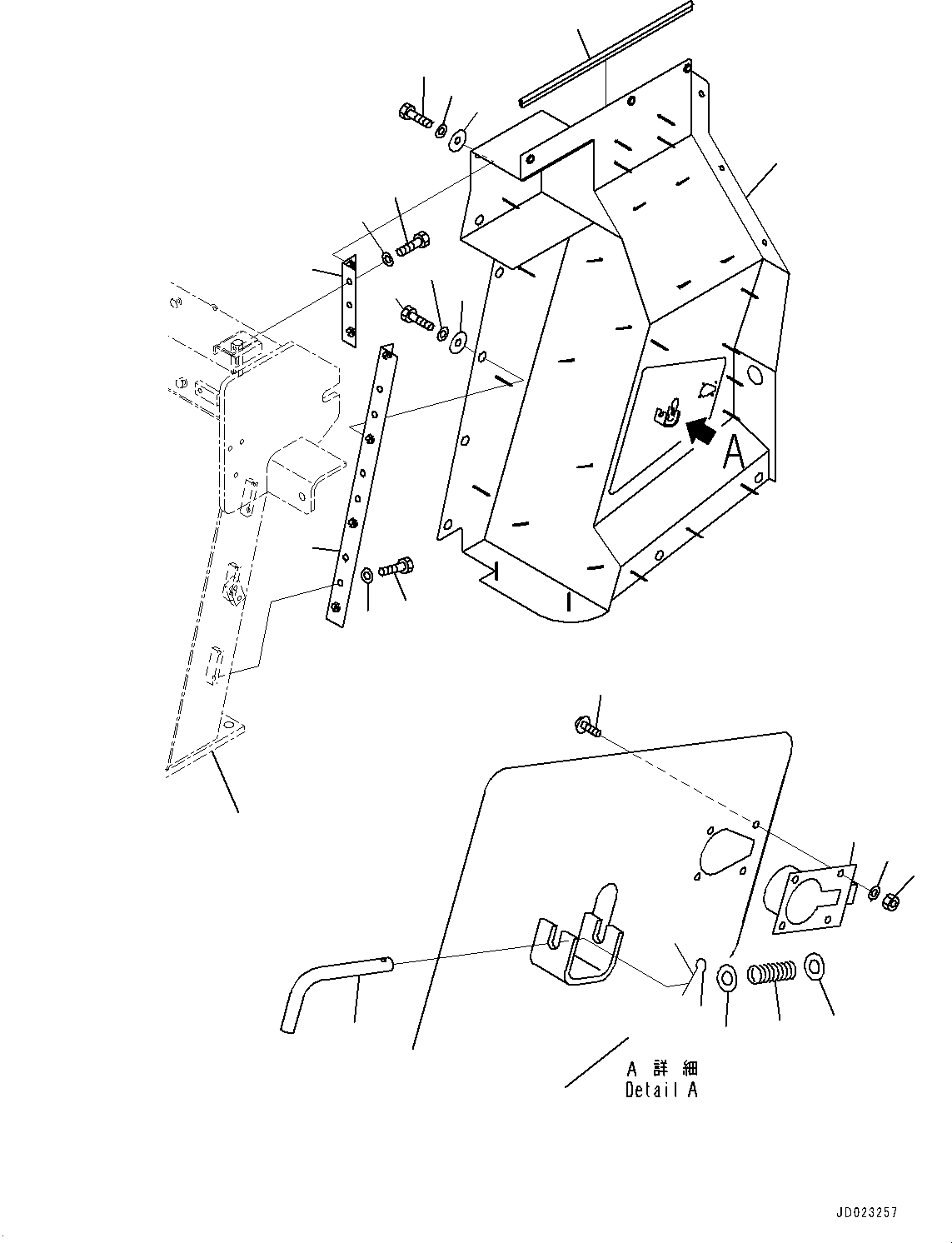 Support,R.H.(Front Support,R.H.,For EC Regulation Arrangement) (566-89-88520) KOMATSU