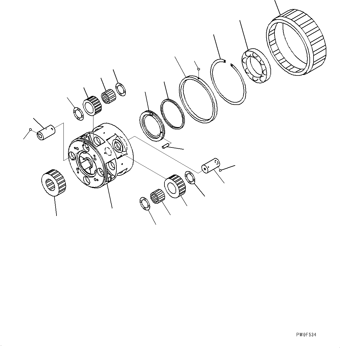 Стопорное кольцо 113-15-12430 KOMATSU
