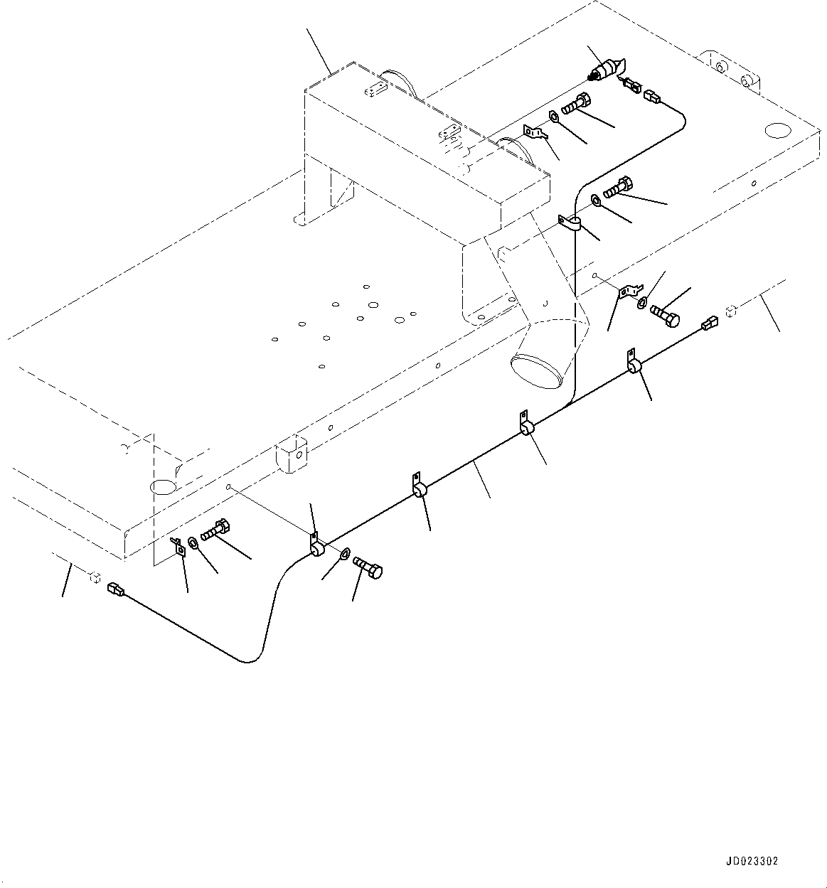 Tube(Platform Group,Air Intake Piping,For EU New Noise Arrangement 2) (566-89-8F940) KOMATSU