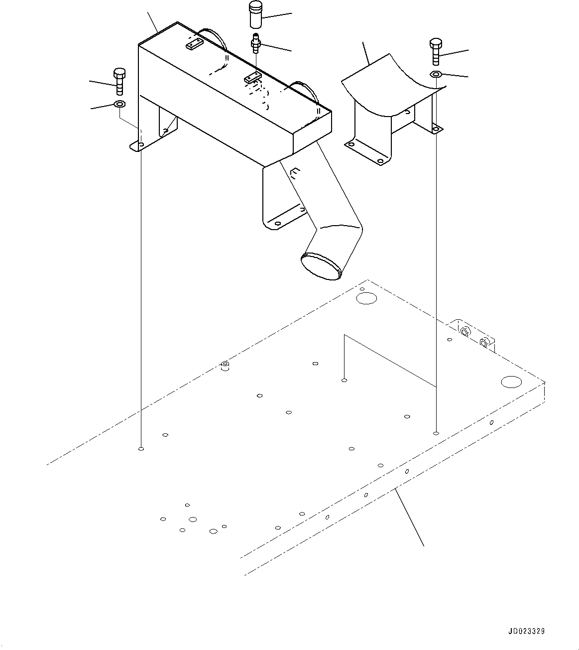 Platform(Platform Group,Platform,For EU New Noise Arrangement 2) (566-89-8G984) KOMATSU