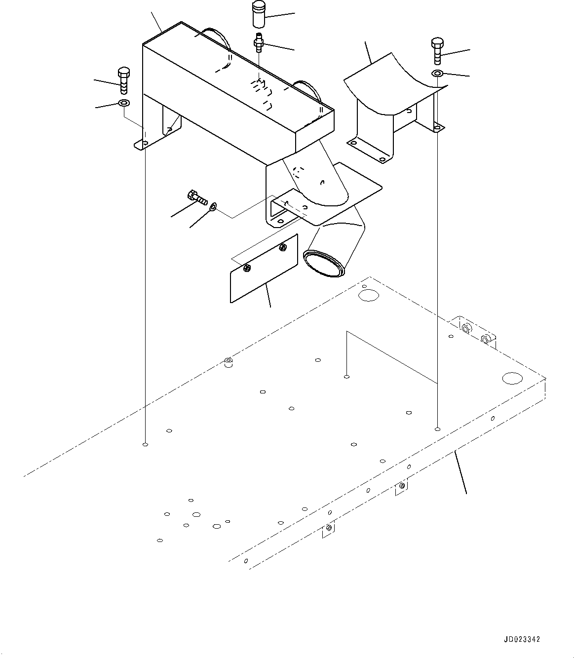 Platform,R.H.(Platform Group,Platform,For EC Regulation Arrangement,EU New Noise Arrangement 2) (566-89-88540) KOMATSU