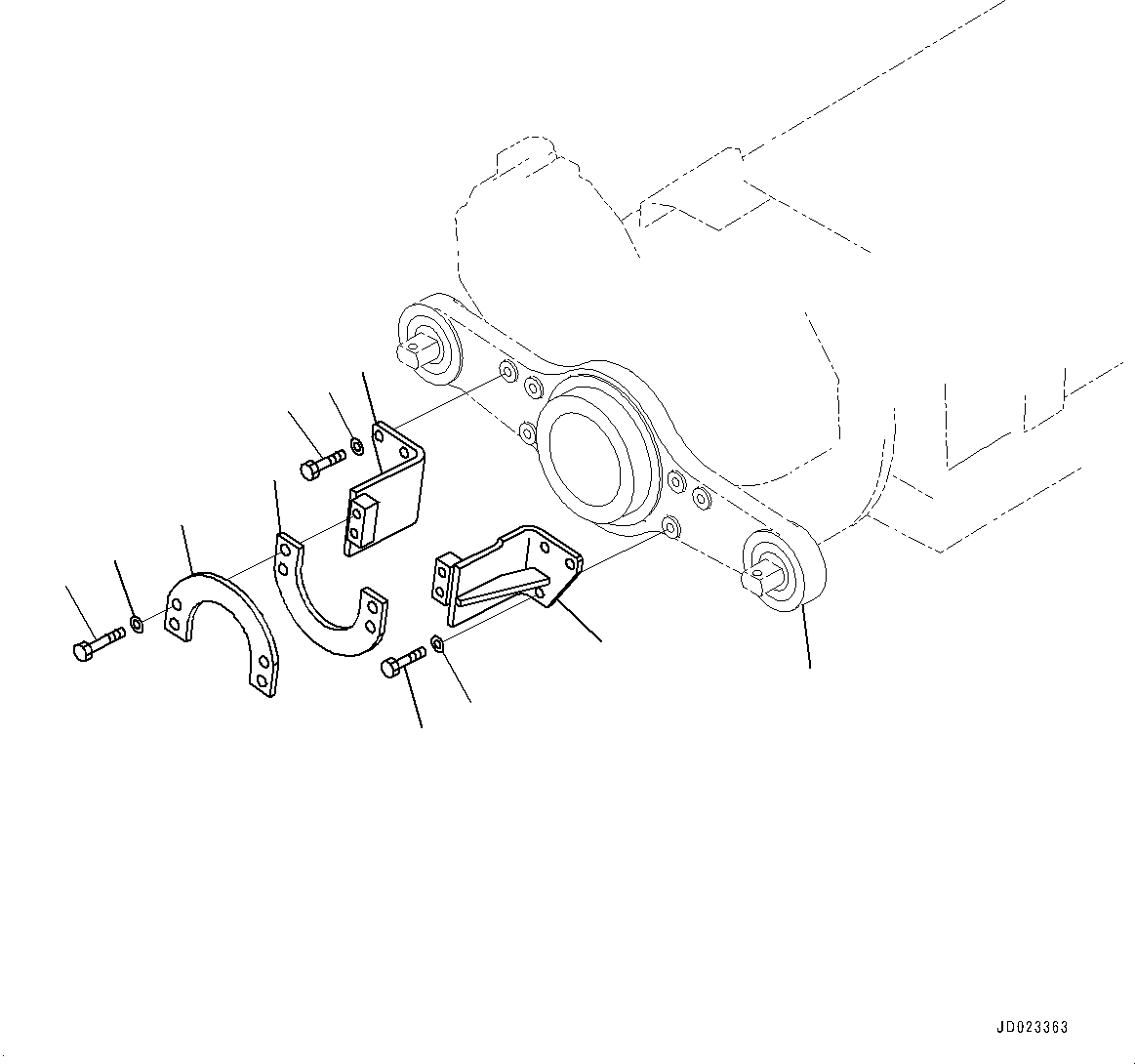 Trunnion(Torque Converter and Transmission,Trunnion) (569-16-82110) KOMATSU