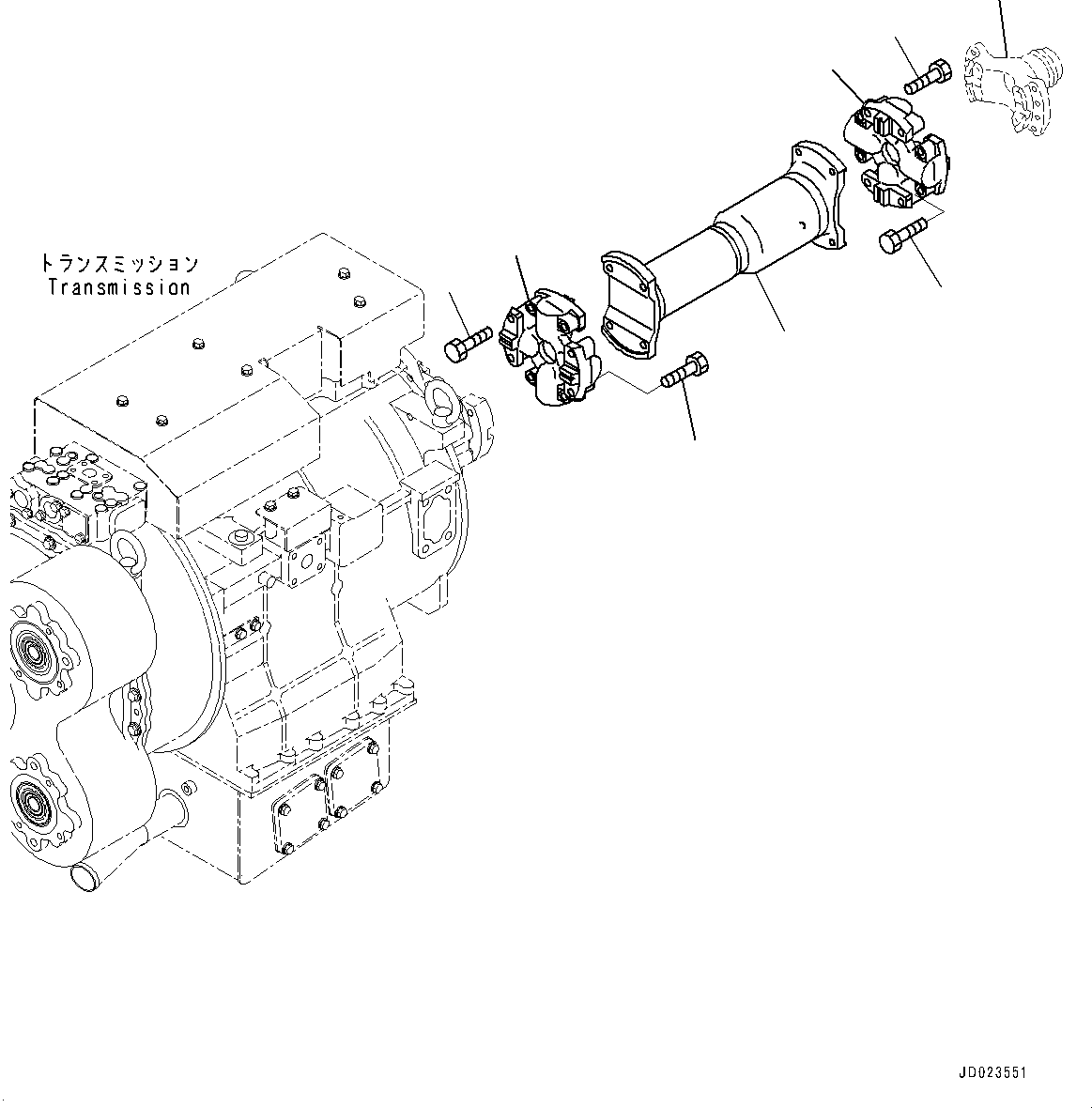 Yoke and Shaft 566-20-11403 KOMATSU