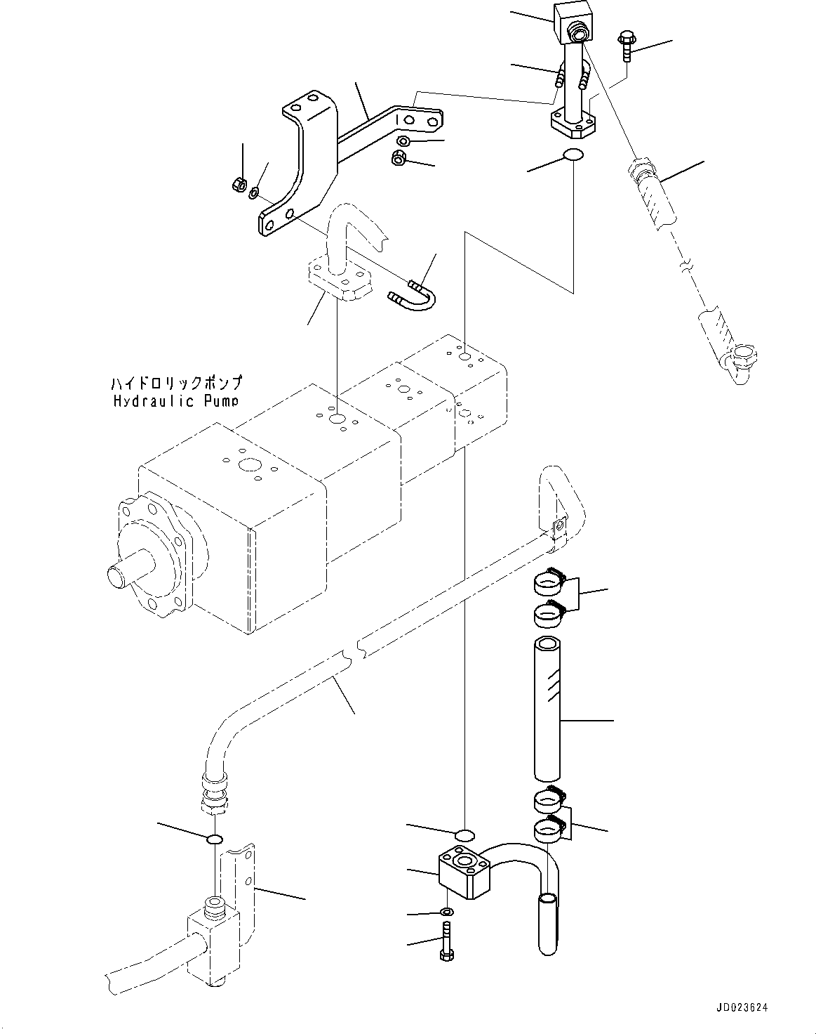Tube(Torque Converter and Transmission,Mounting,With Emergency Steering, Automatic Control Type,VHMS,Preventive Maintenance Service Connectors) (427-16-11181) KOMATSU