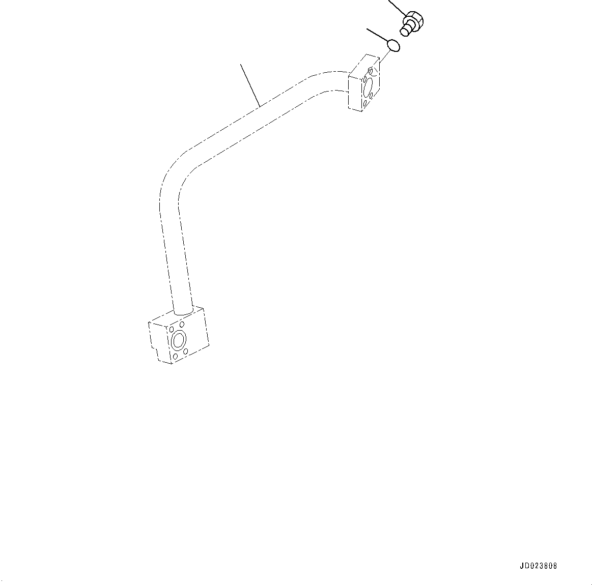 Tube(Transmission Piping,Hydraulic Tank Piping) (566-61-82332) KOMATSU
