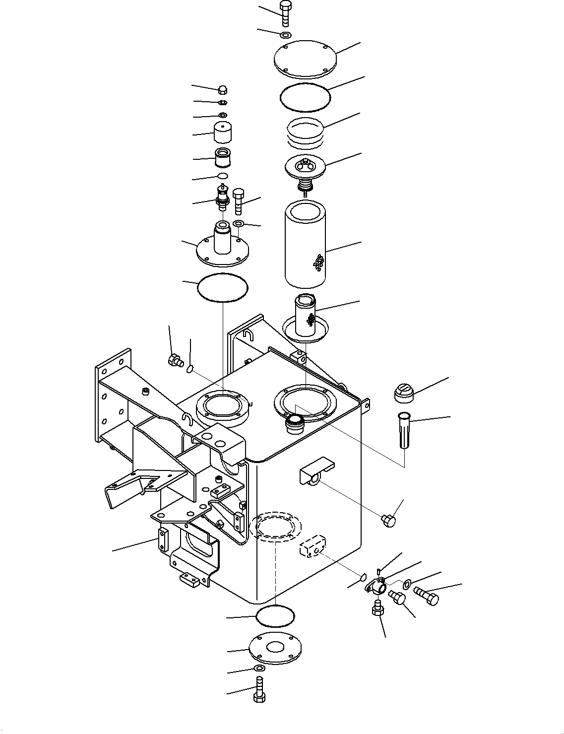 Tank Assembly, Hydraulic Oil 566-60-82200 KOMATSU