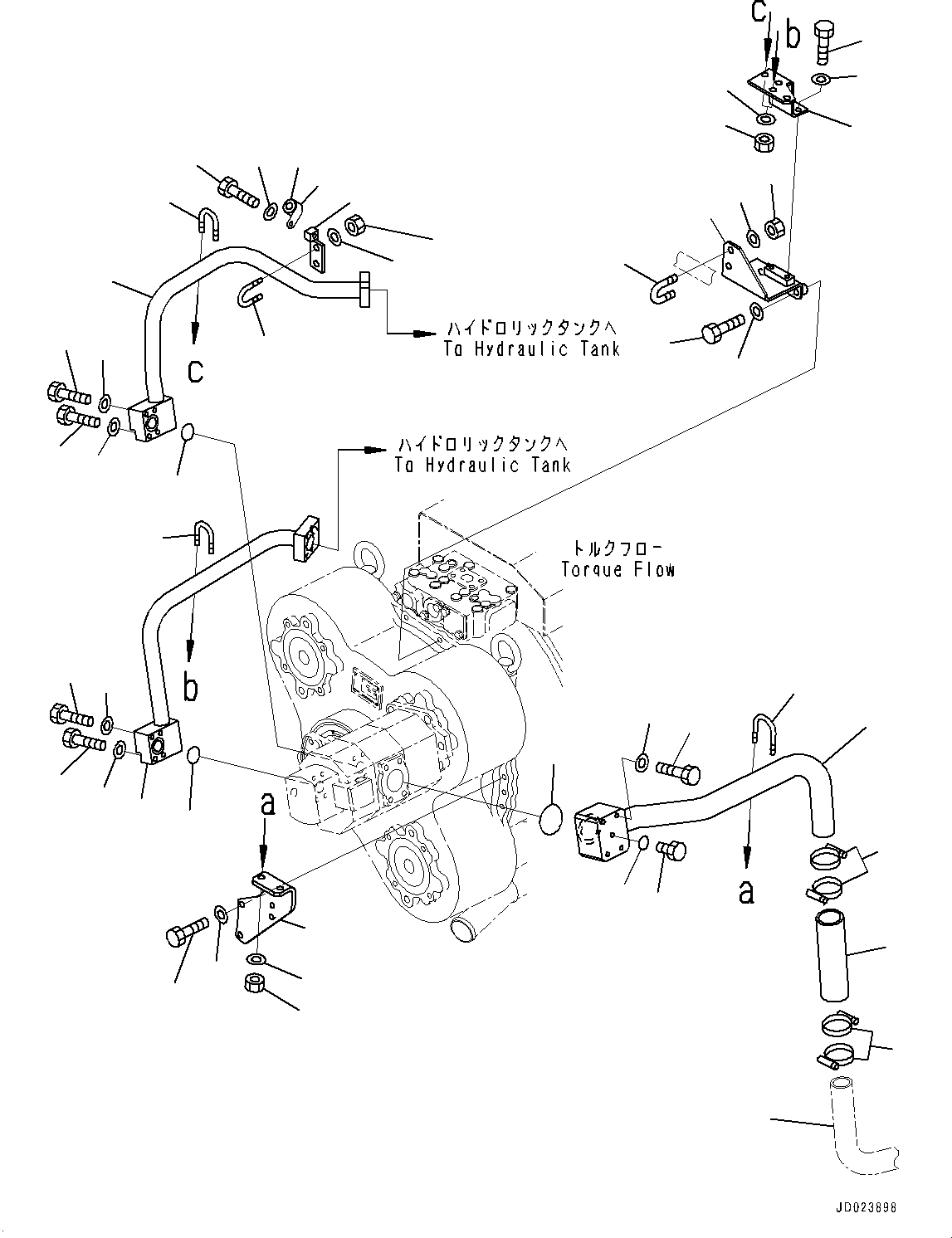 Tube(Hydraulic Tank,Hydraulic Tank Piping) (566-61-81571) KOMATSU