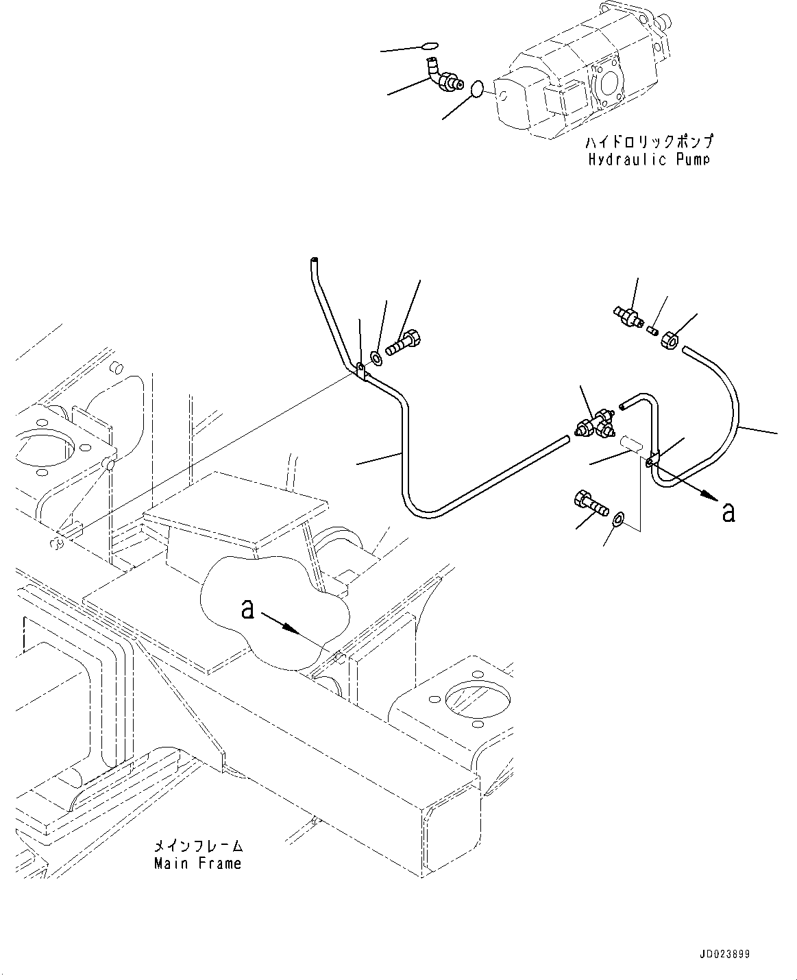 Tube(Hydraulic Tank,Transmission Piping,For Sandy and Dusty Terrain Arrangement) (07822-00815) KOMATSU