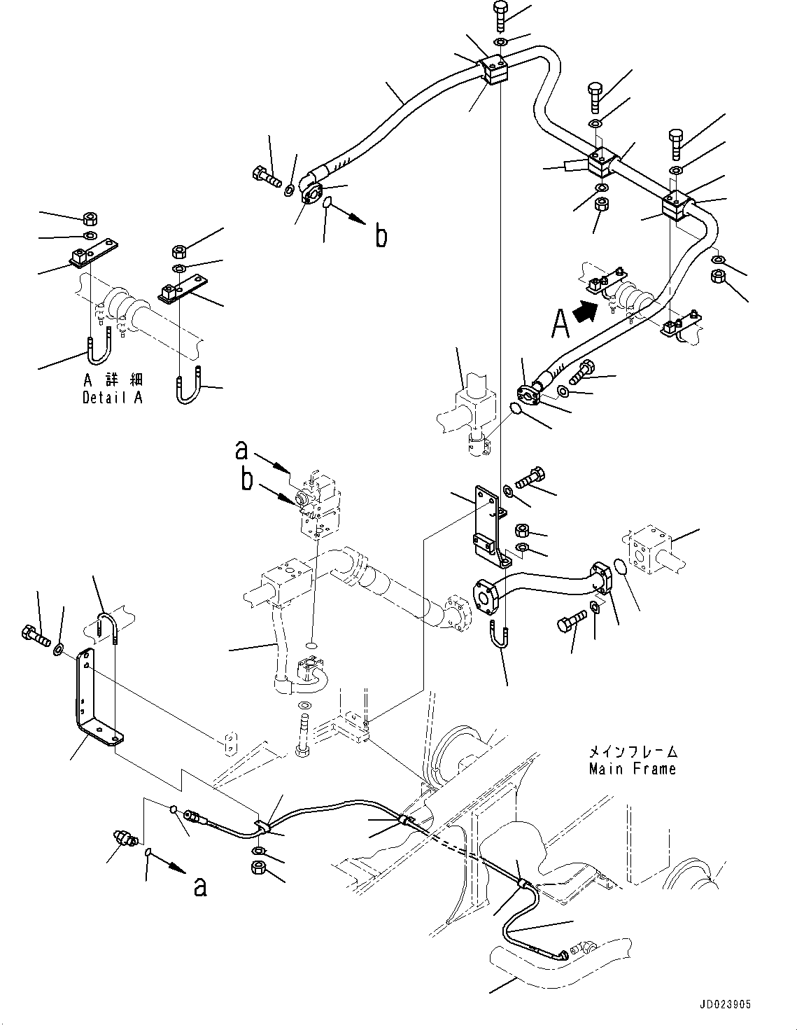 Tube(Transmission Piping,Brake Control Valve) (566-61-82171) KOMATSU