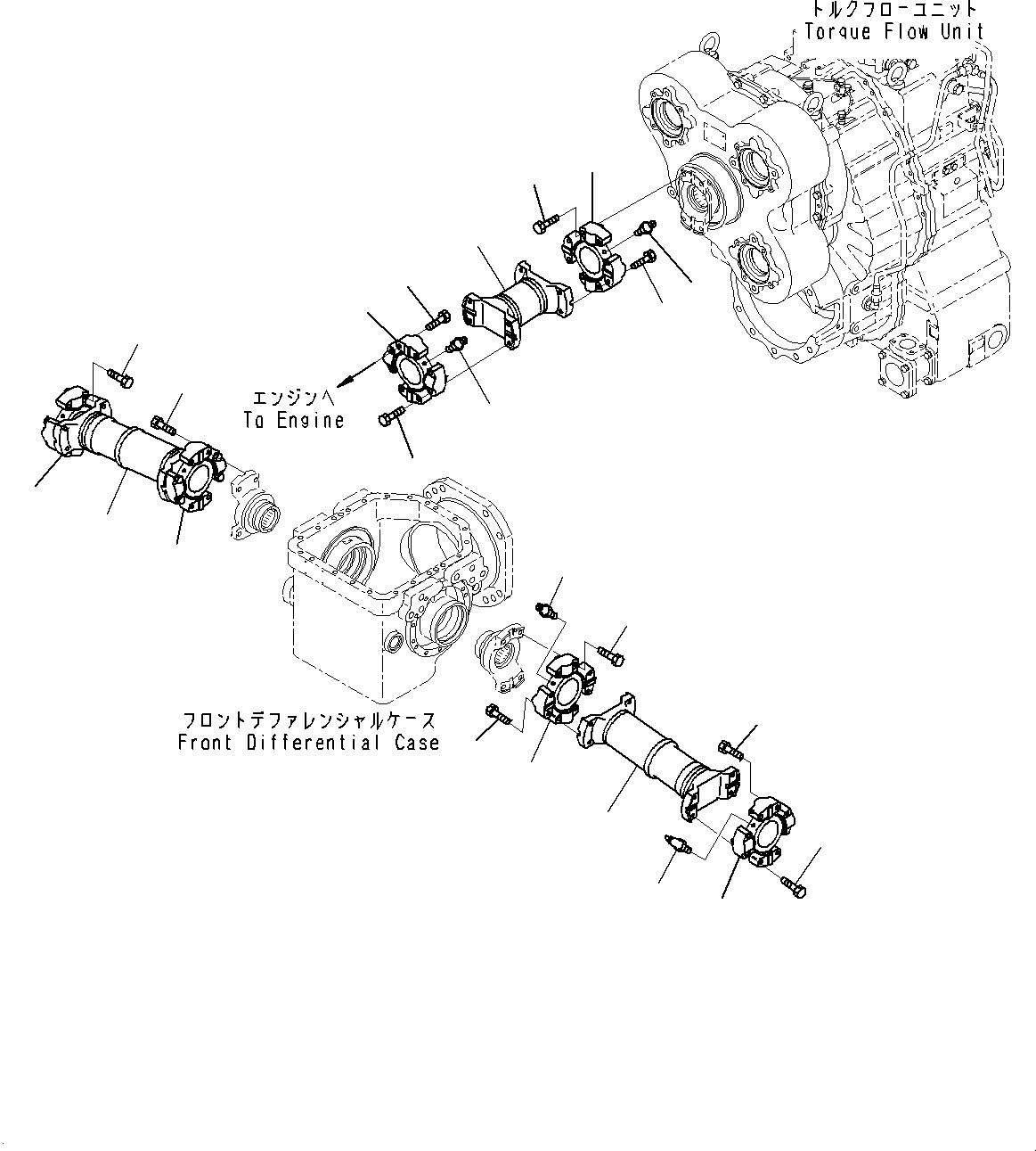 Карданный вал 56B-20-32000 KOMATSU