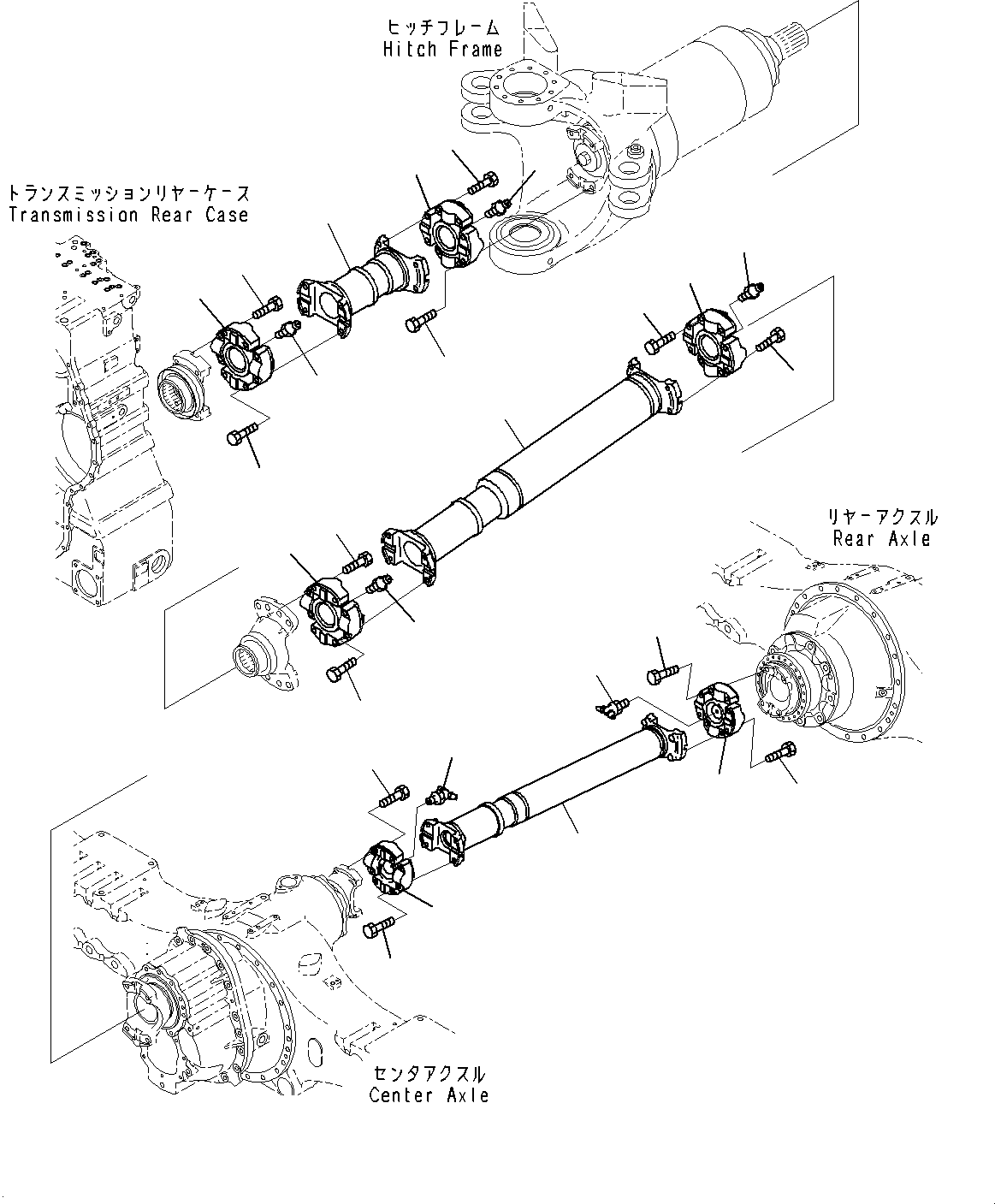 Карданный вал 56C-20-24900 KOMATSU