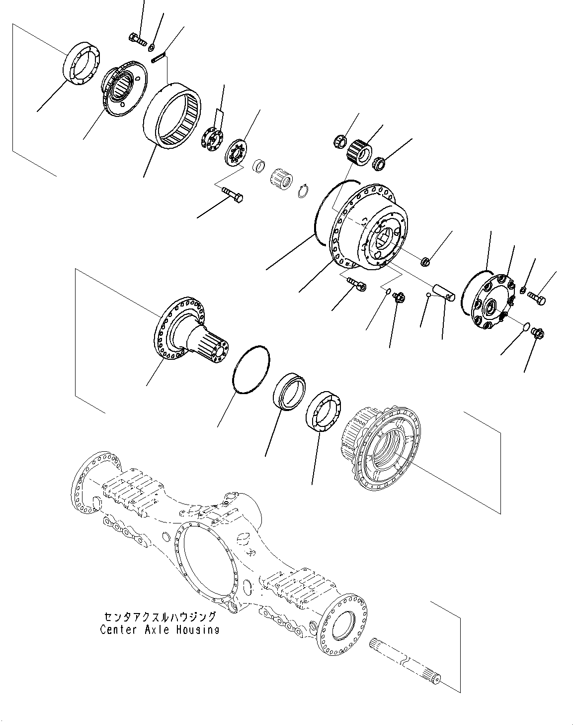 Axle Assembly, Differential,Lock Type 56C-23-20007 KOMATSU