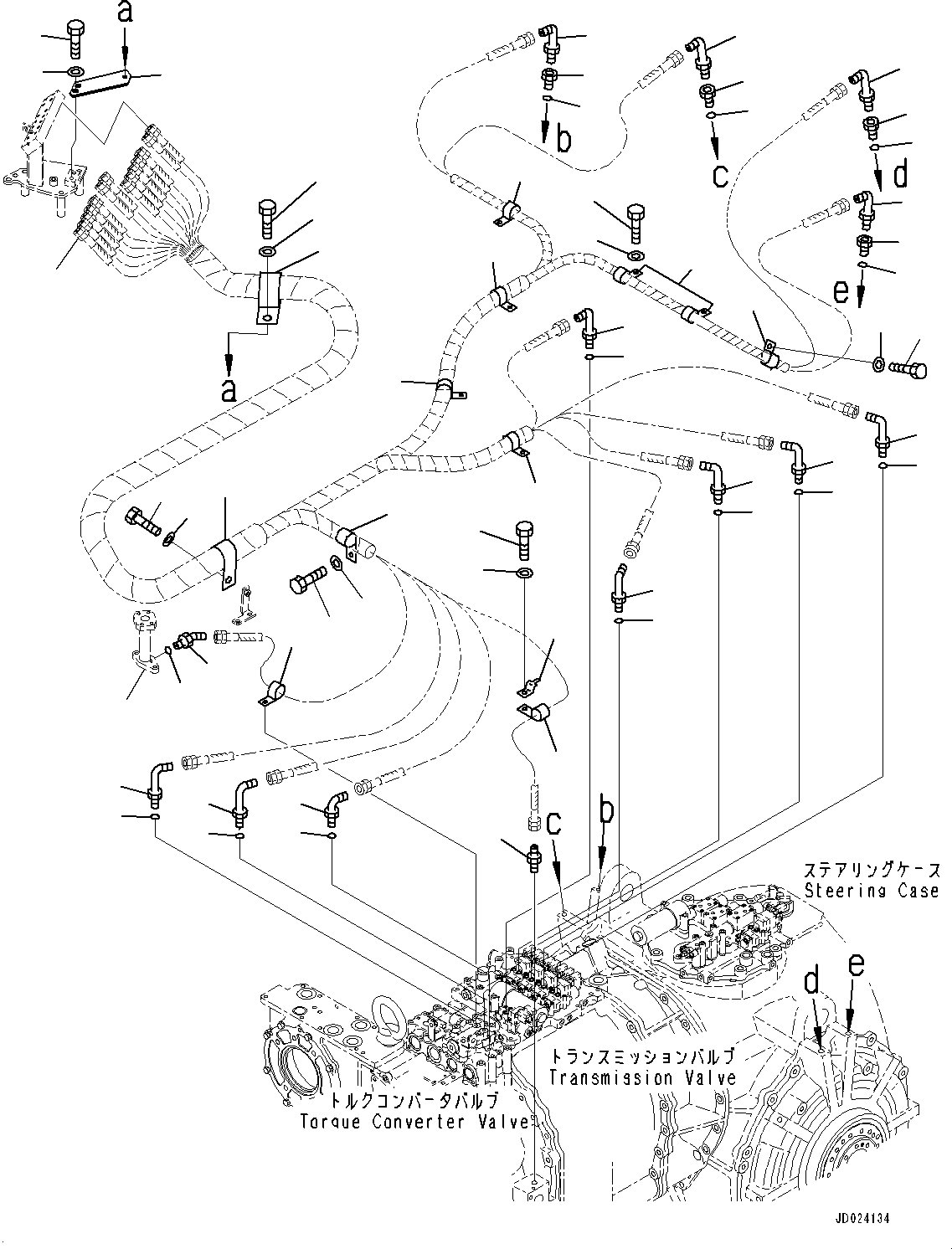 Hose(Power Train,Concentrated Piping) (198-49-56140) KOMATSU