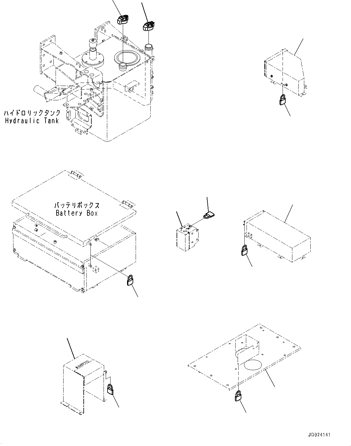 Box(Fuel Tank,Box) (566-89-8A110) KOMATSU