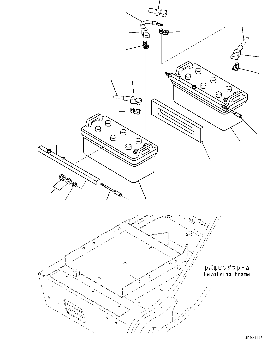 Cable, Ground(Electric Wiring Harness,Battery Cable,EU Arrangement) (08028-EE075) KOMATSU
