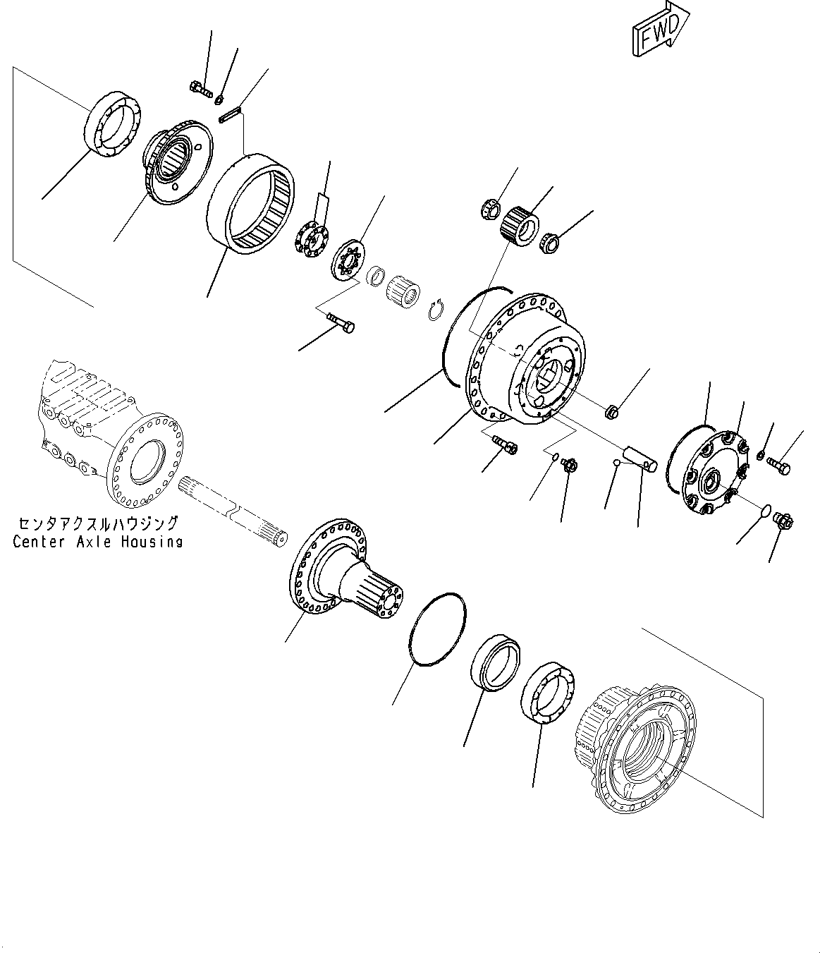 Final Drive Assembly, R.H. 56C-23-24054 KOMATSU