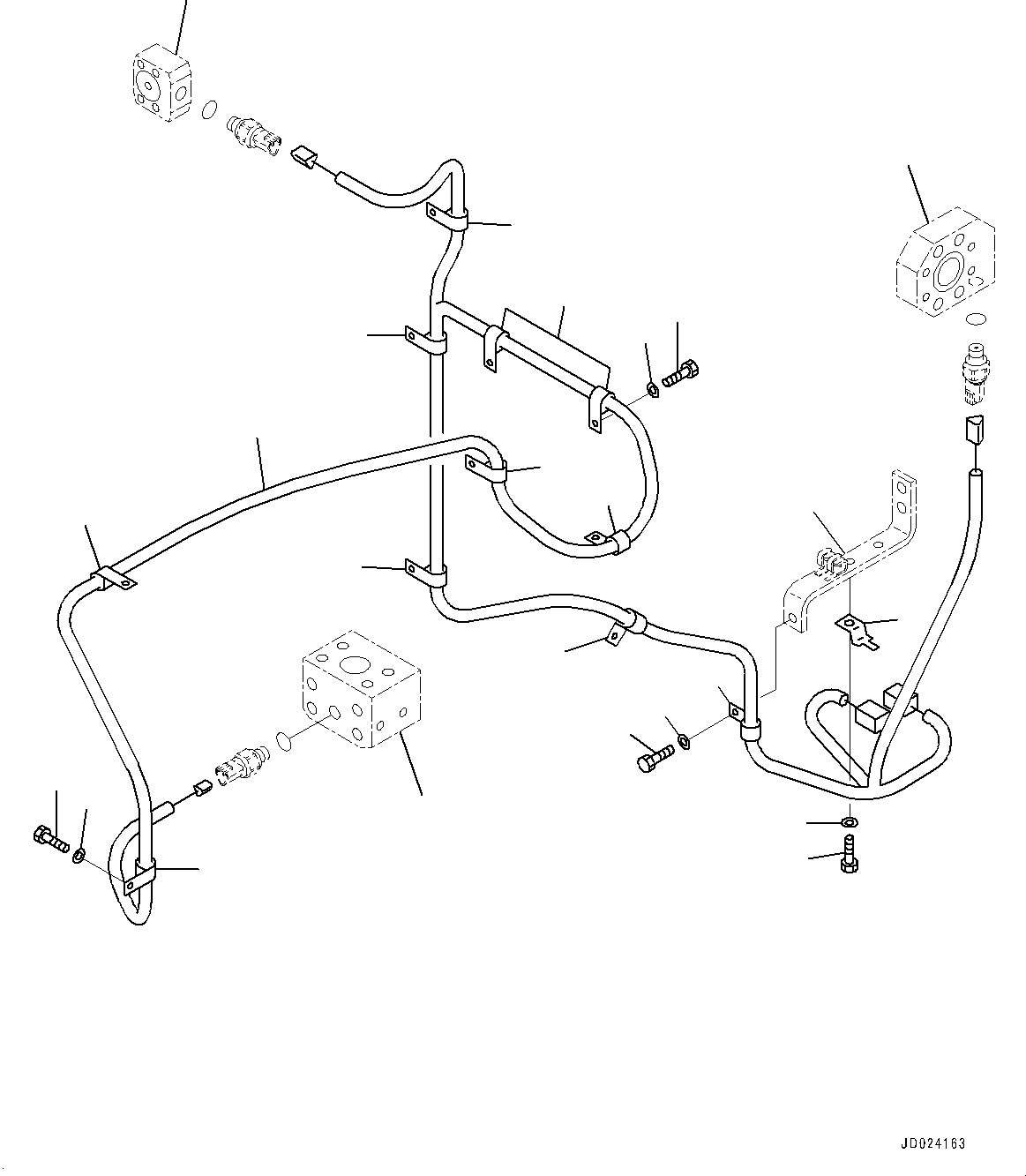 Block(Control Valve,Joint Parts,With 5700mm Arm) (21N-62-37121) KOMATSU