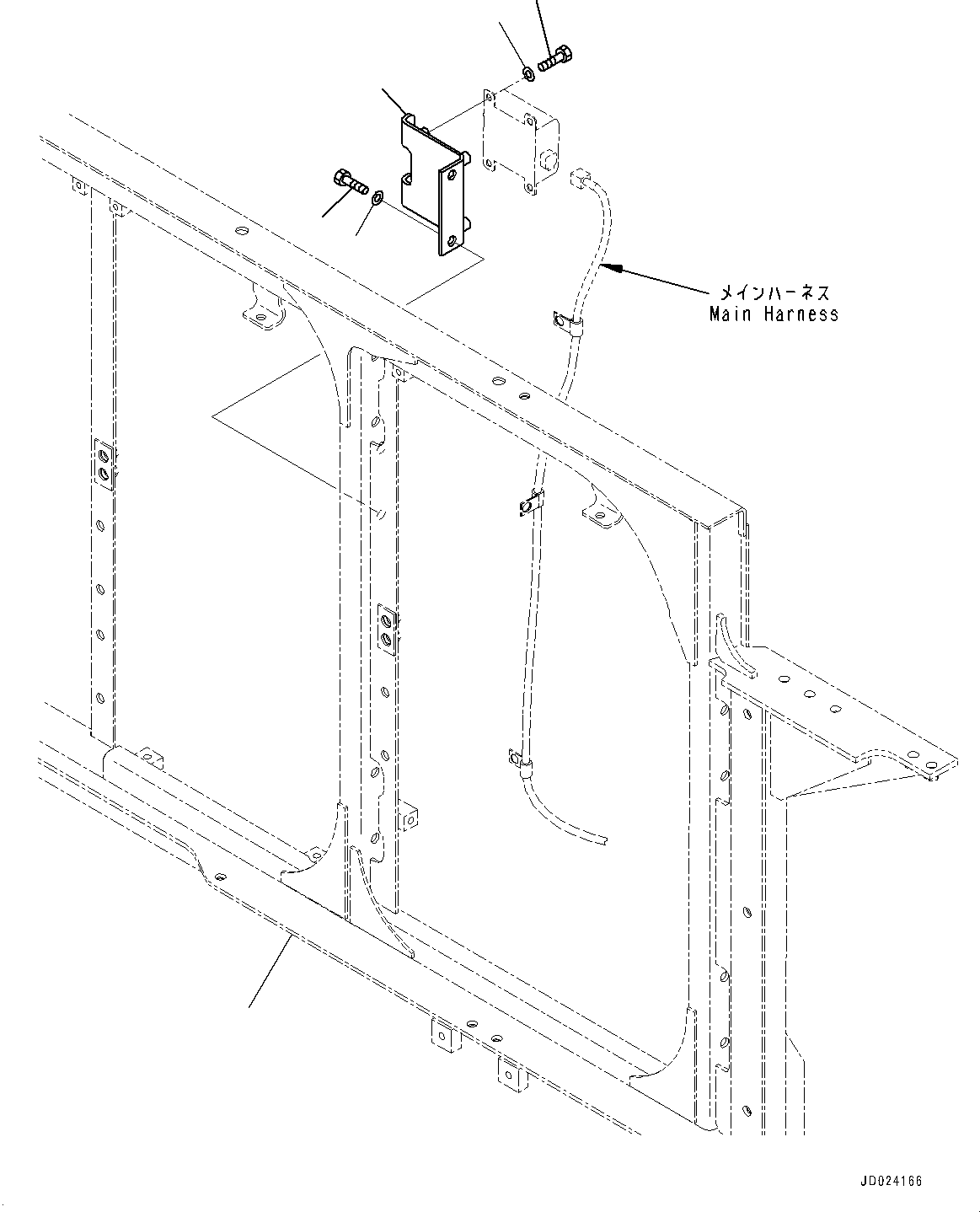 Frame(Machine Cab Partition,Frame) (21N-54-44851) KOMATSU