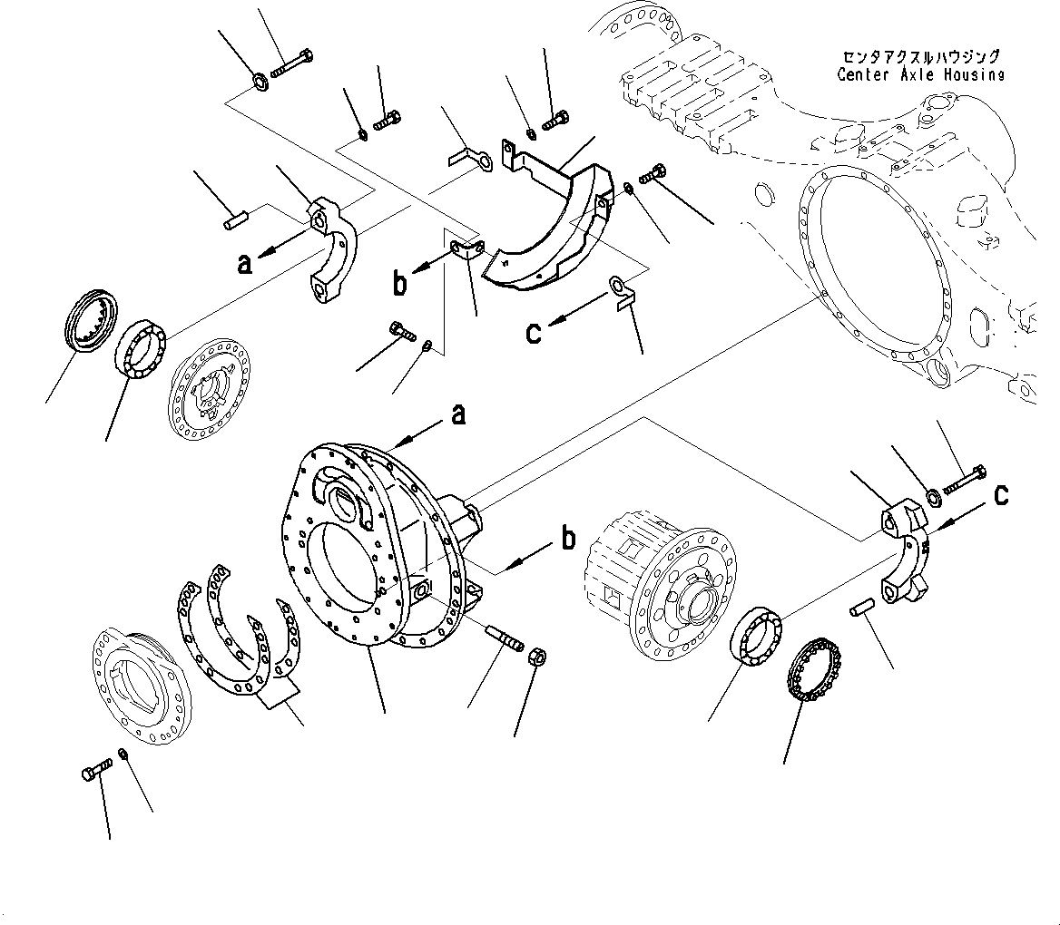 Axle Assembly, Limited Slip Differential 56C-23-20054 KOMATSU