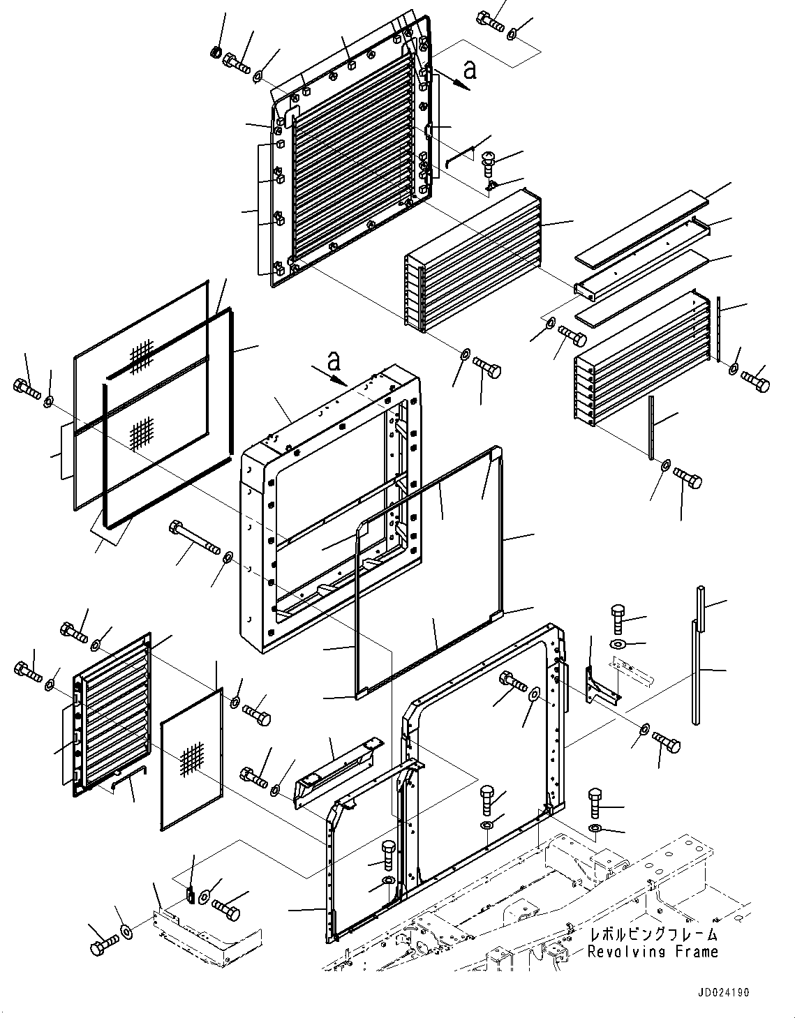 Bracket(Machine Cab Frame) (21N-54-41211) KOMATSU