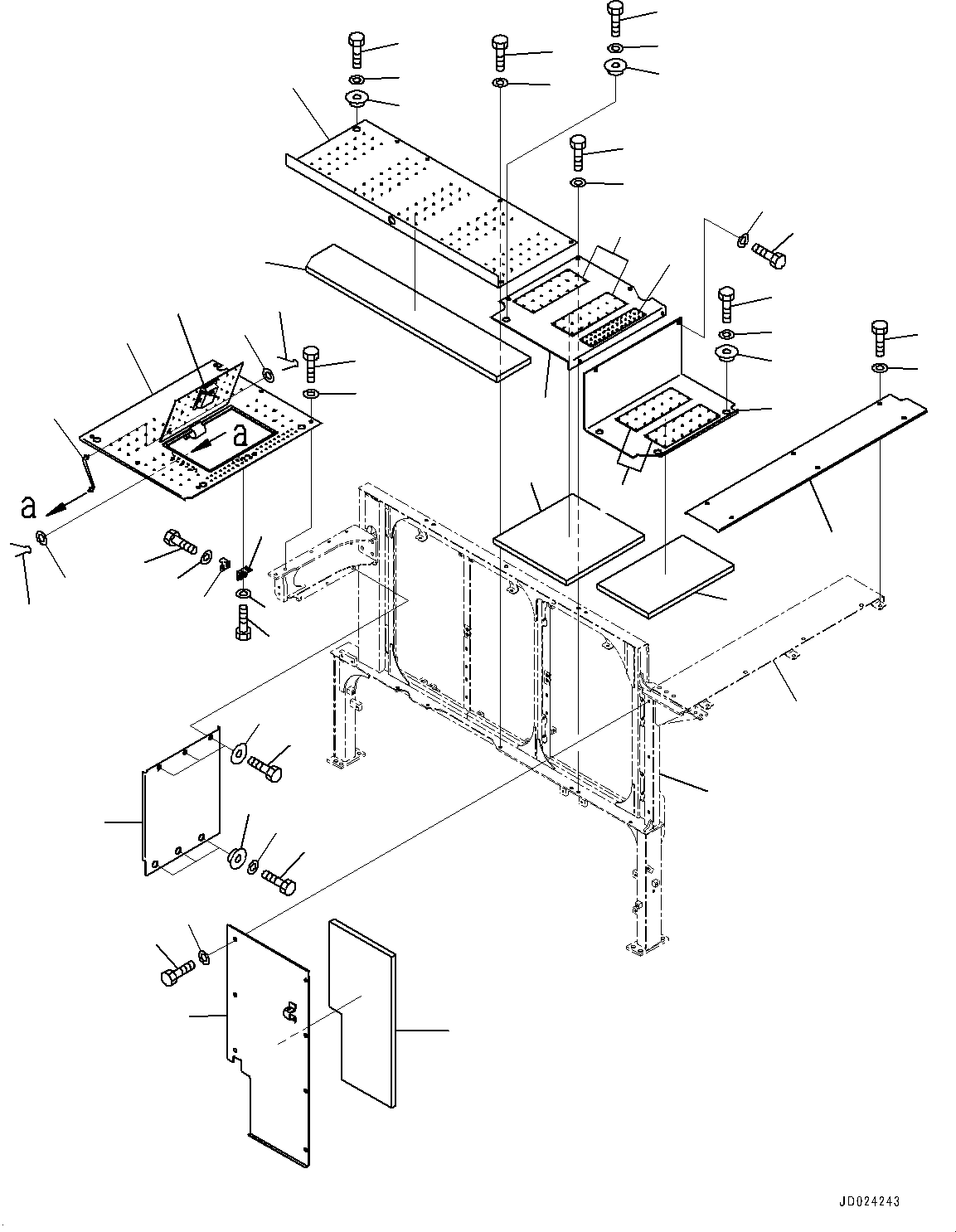 Frame(Machine Cab Frame) (21N-54-42210) KOMATSU