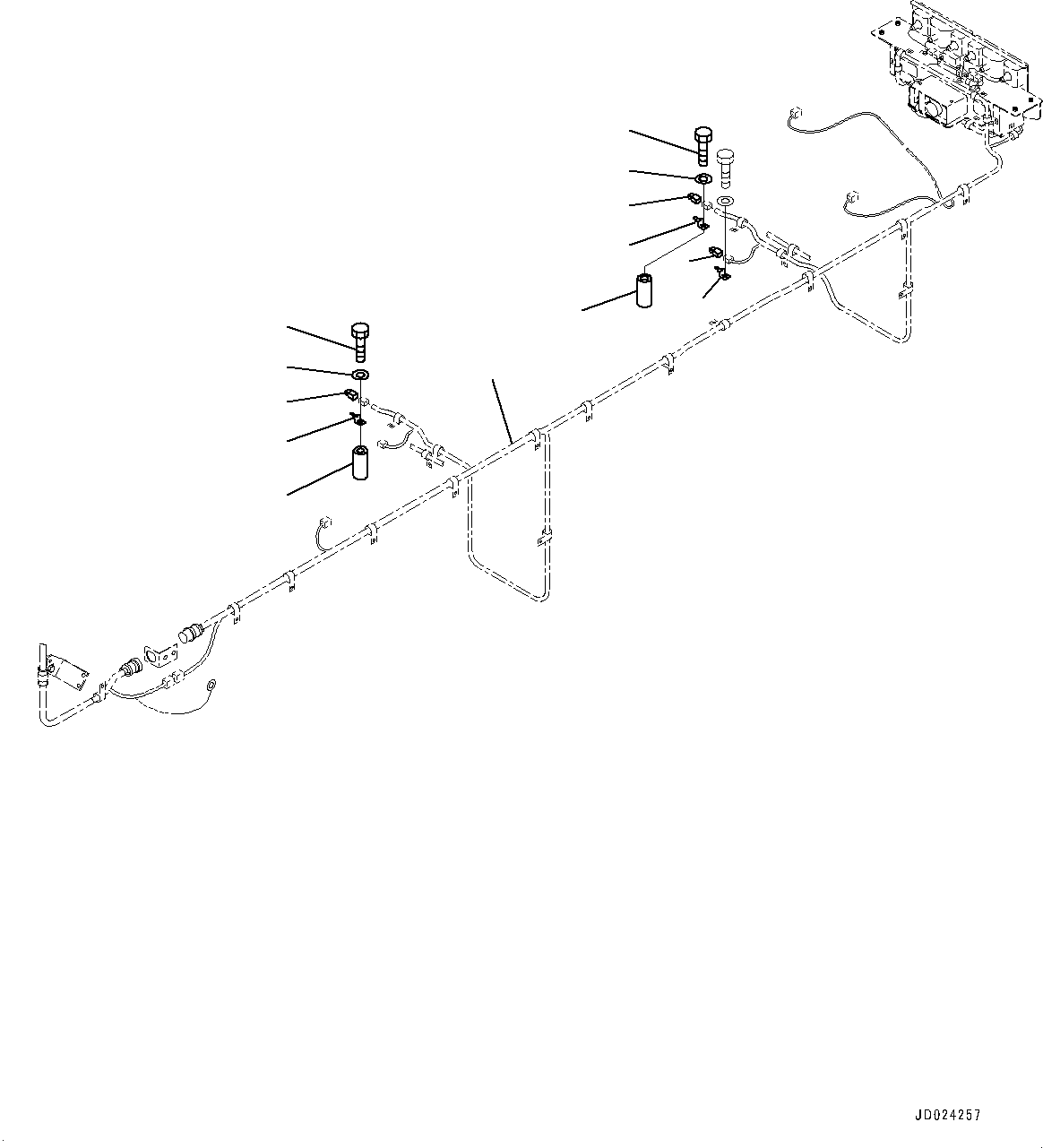 Wiring Harness(Rear Electric Wiring Harness) (56C-06-25430) KOMATSU
