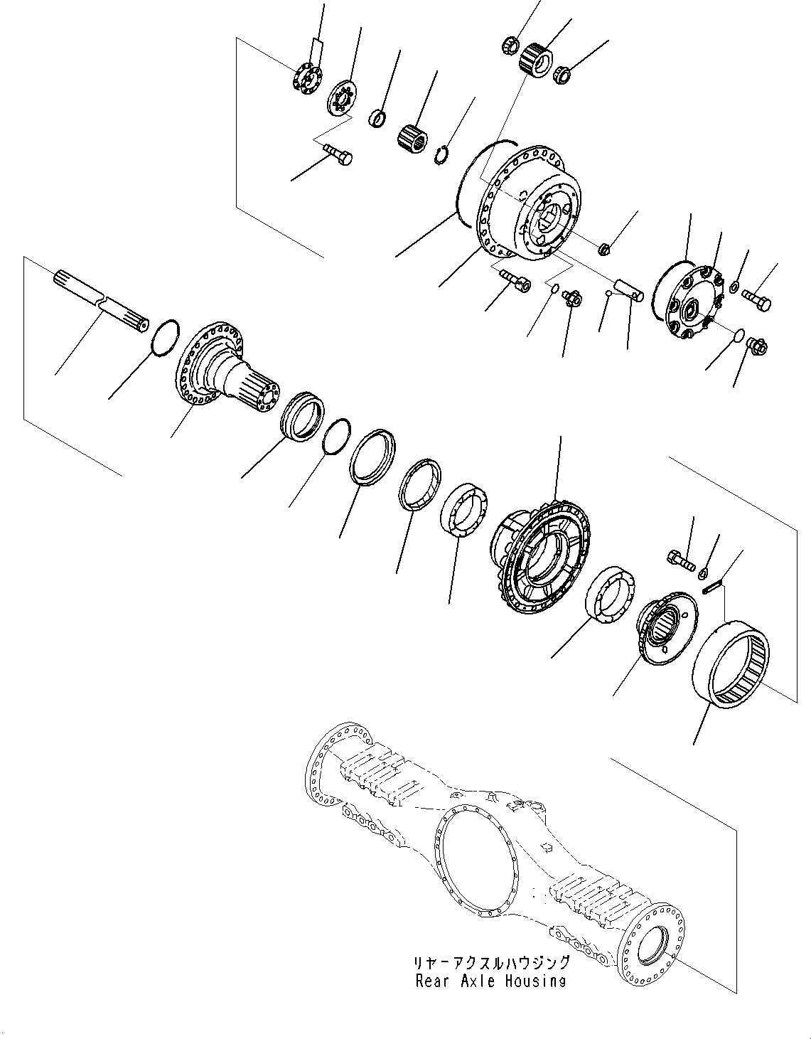 Axle Assembly, Rear 56C-22-20052 KOMATSU