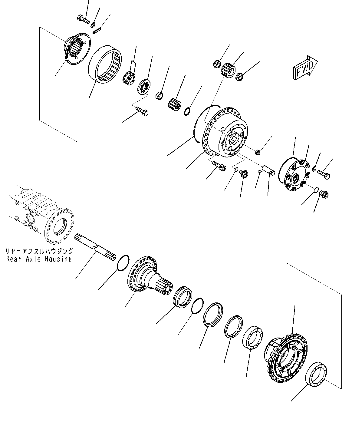 Final Drive Assembly, R.H. 56C-22-14051 KOMATSU
