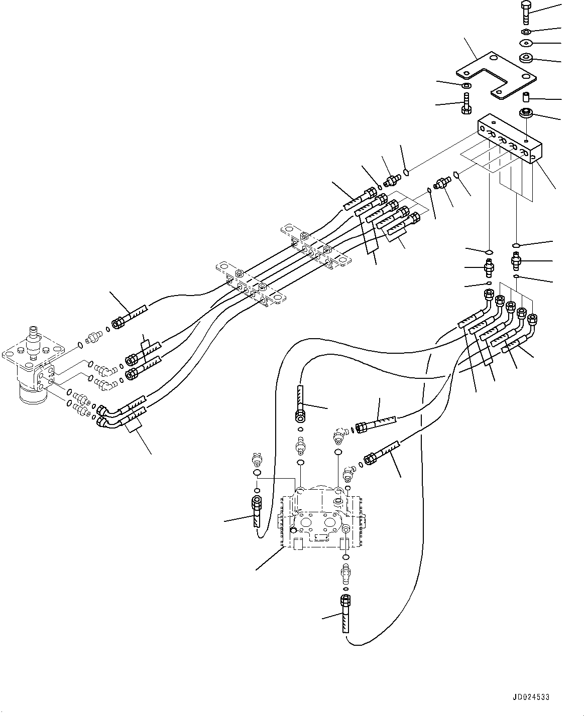 Housing(Hydraulic Piping,Flow Amplifier Valve) (56C-40-13701) KOMATSU