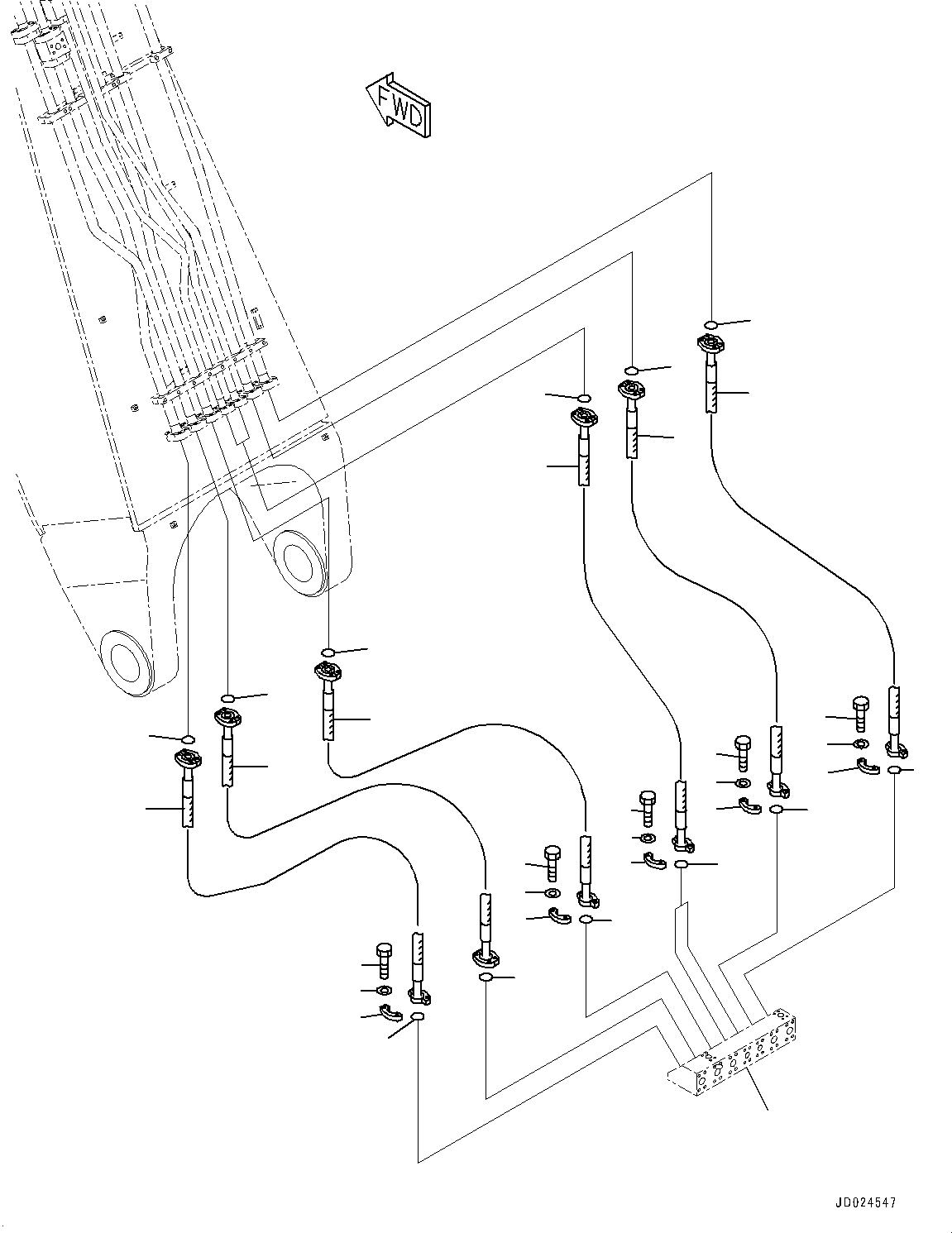 Block(Boom Foot Bracket) (21N-62-37680) KOMATSU