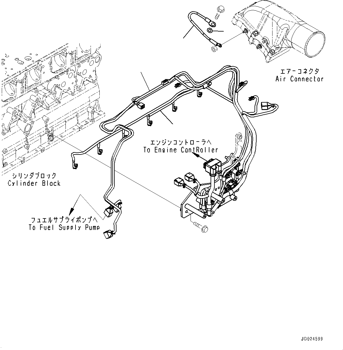 Жгут проводов 6261-81-8952 KOMATSU
