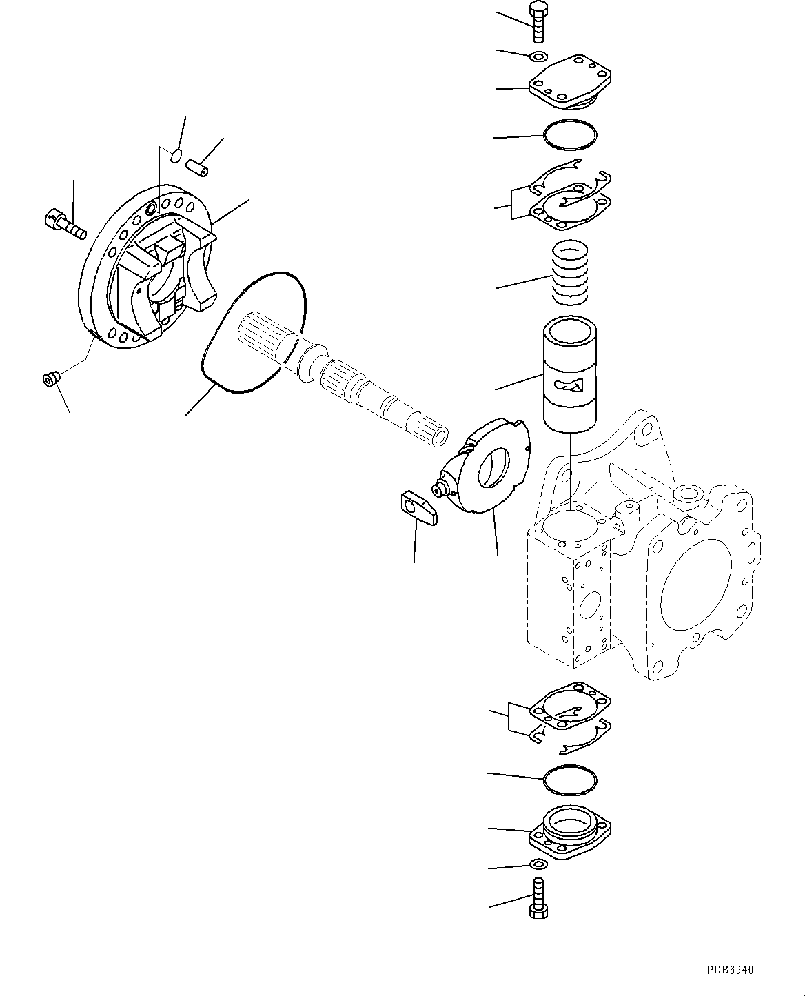 Cradle Assembly, Front (708-2L-04730) KOMATSU