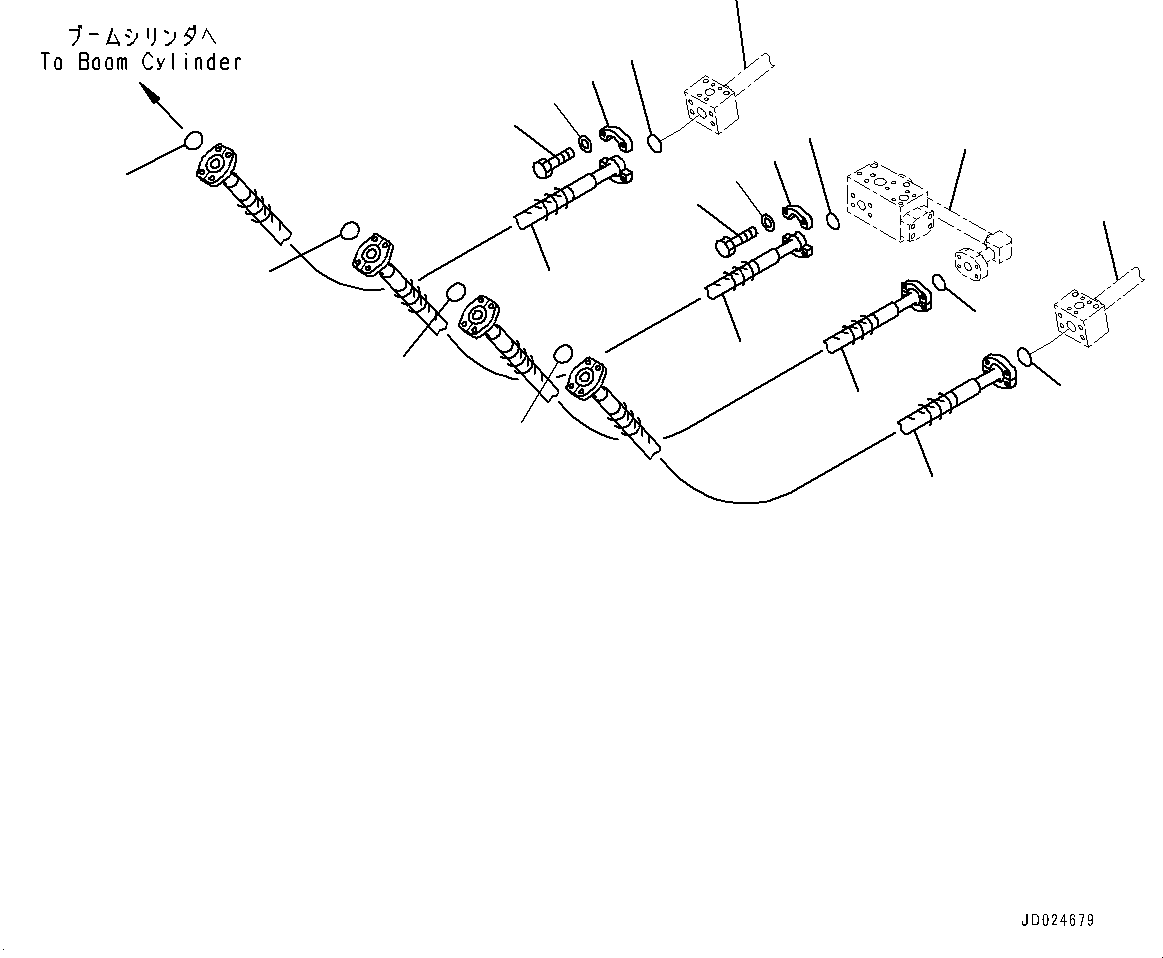 Tube(Boom Piping,Front) (21N-62-51811) KOMATSU