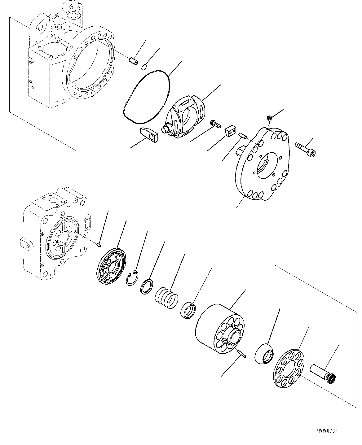 Cradle Assembly, Rear (708-2L-06930) KOMATSU